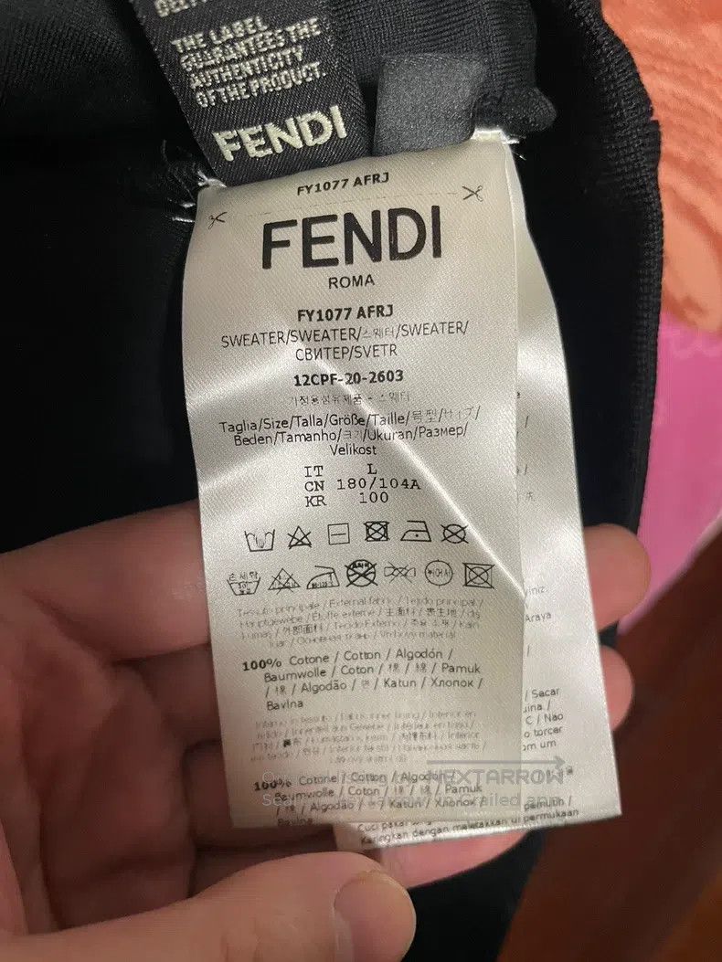 Fendi Fendi All-over print logo sweatshirt black Size US L / EU 52-54 / 3 - 5 Thumbnail
