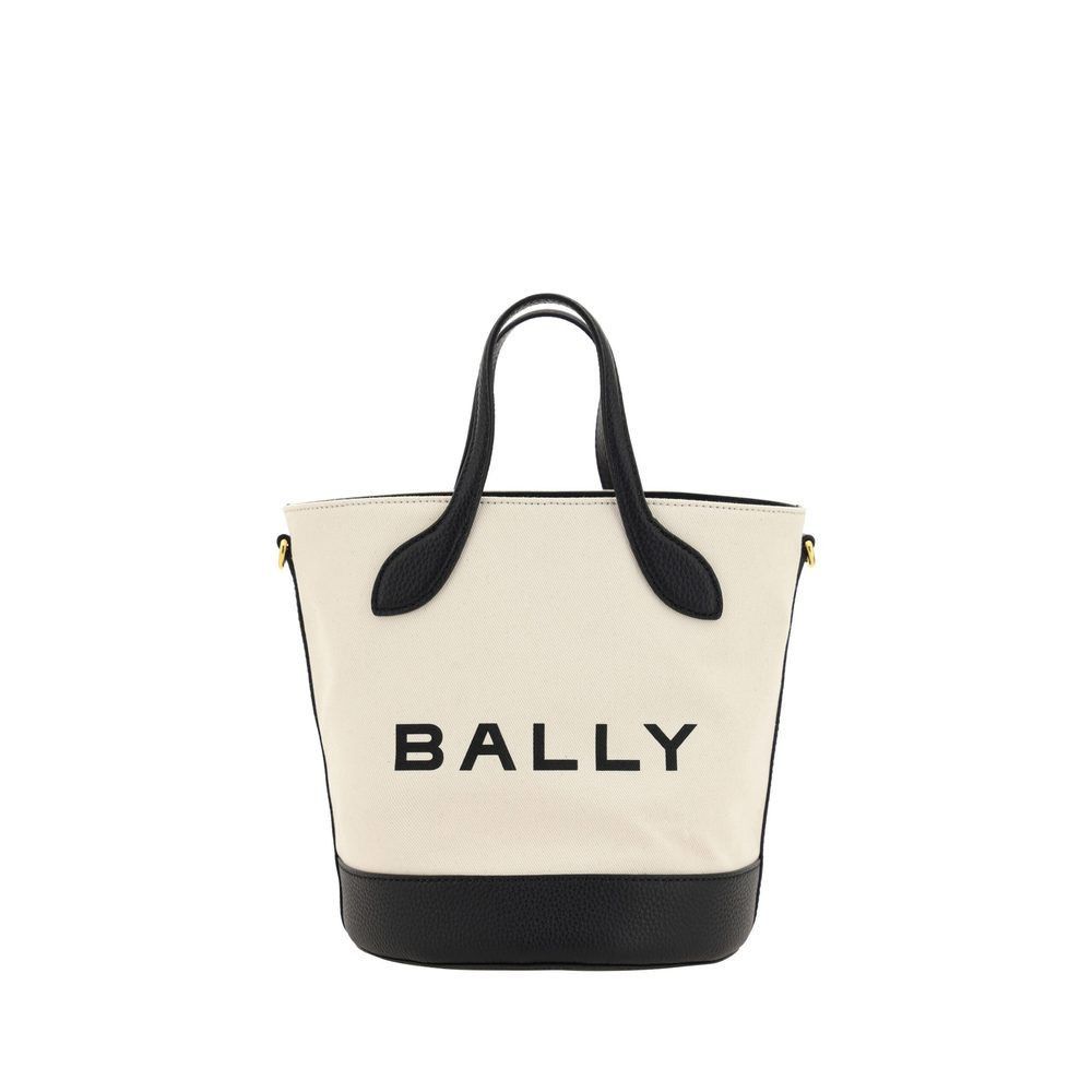 Bally Bally White and Black Leather Bucket Bag Size ONE SIZE - 1 Thumbnail