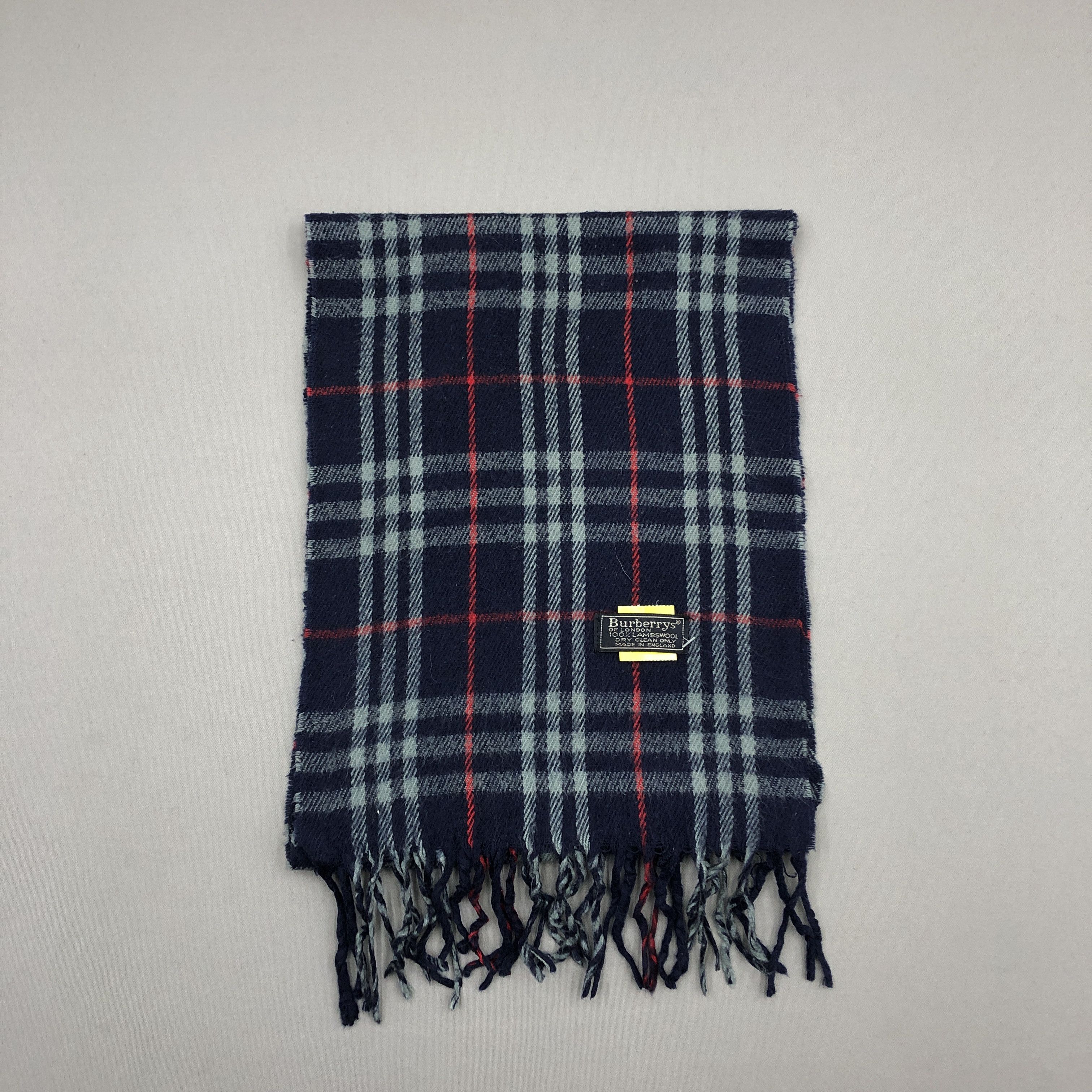 Burberry Vintage Burberry Scarf Muffler Wool Cashmere Scarves Size ONE SIZE - 2 Thumbnail