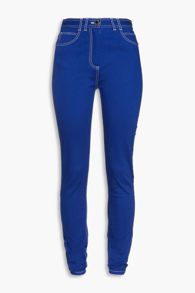 Balmain o1y0625 Denim Pant in Bright Blue Size 27" / US 4 / IT 40 - 1 Thumbnail