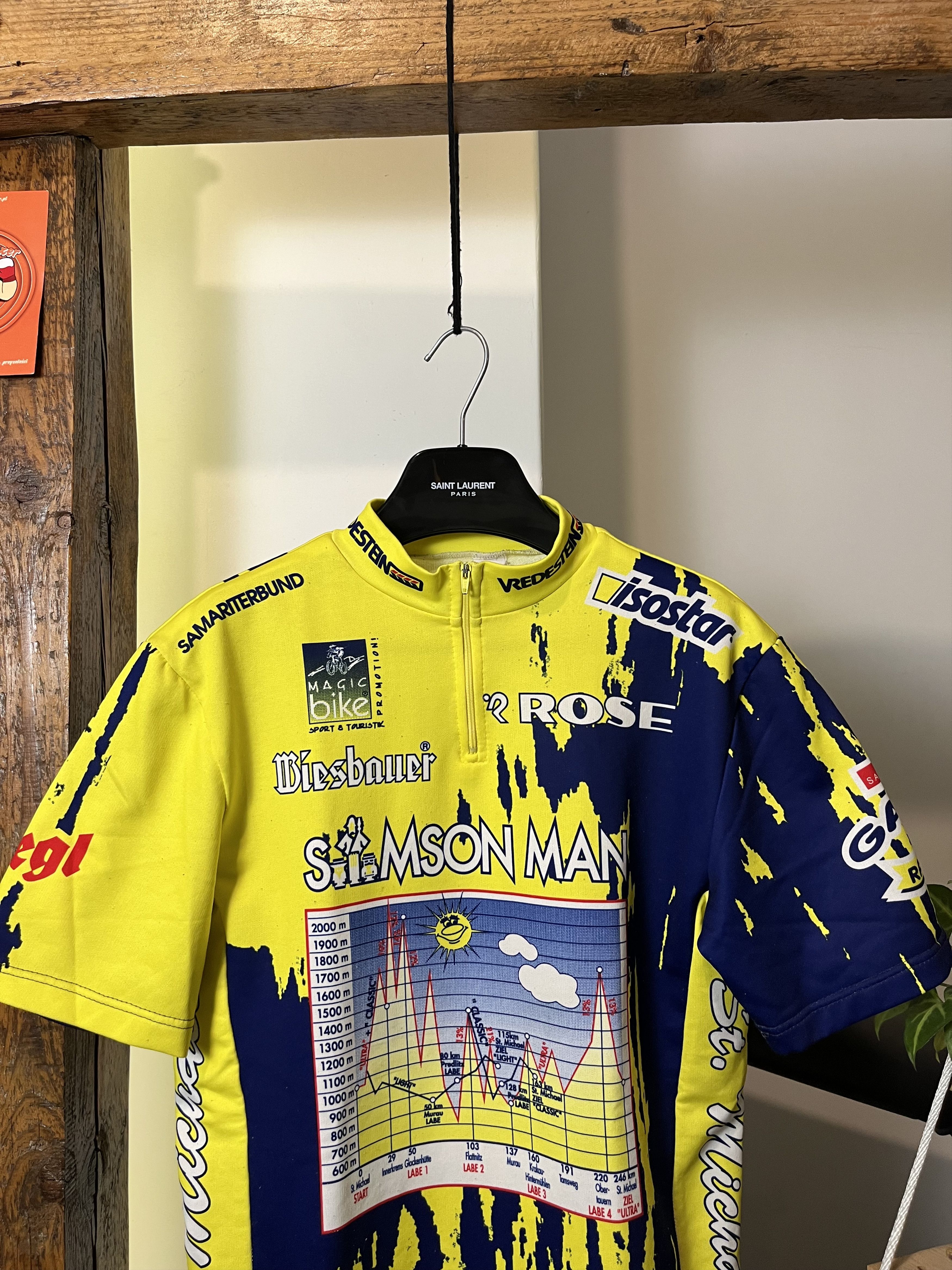 Vintage 90s Fullpritn Cycling Jersey St Michaels Size US XL / EU 56 / 4 - 4 Thumbnail