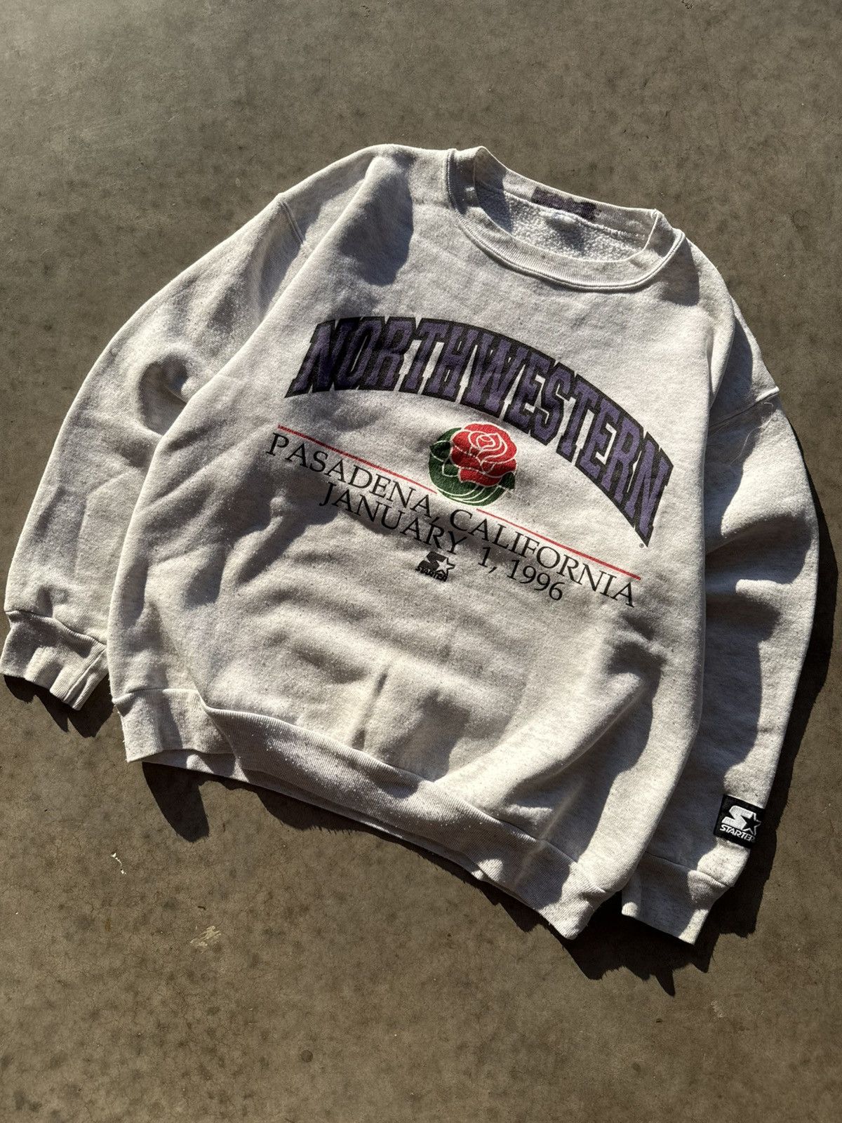 Starter Vintage Northwestern Rose Bowl Starter 90s Crewneck Size US S / EU 44-46 / 1 - 2 Thumbnail