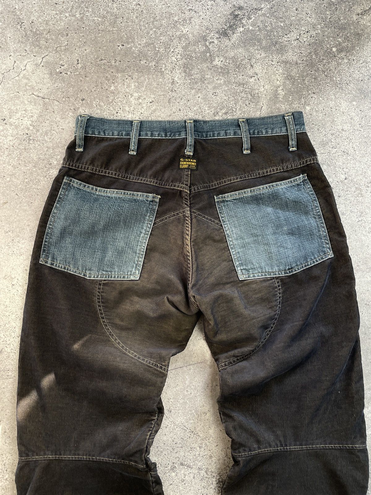 G-Star Vintage Y2K G-Star Raw Velvet Denim Baggy Fit Pants Size US 33 - 4 Thumbnail