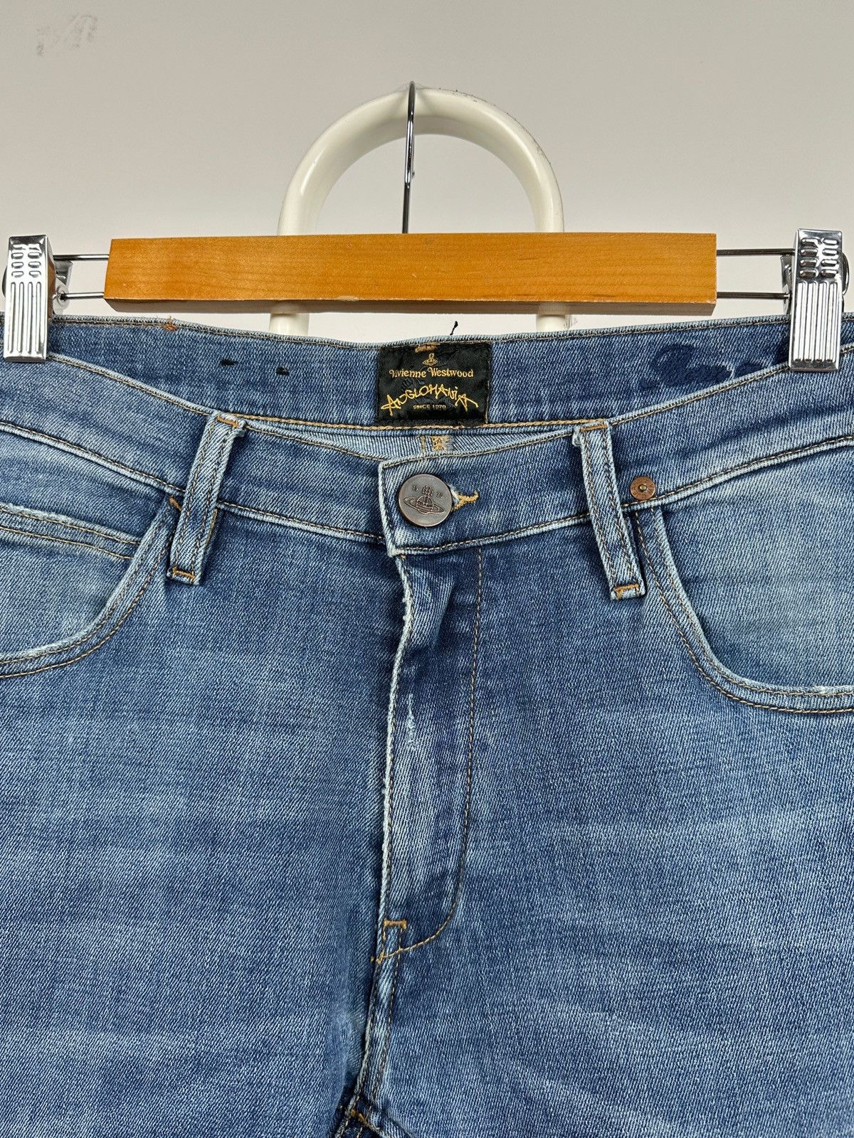 Vivienne Westwood Vivienne Westwood Anglomania Light Blue Denim Jeans Pants Size US 30 / EU 46 - 10 Thumbnail