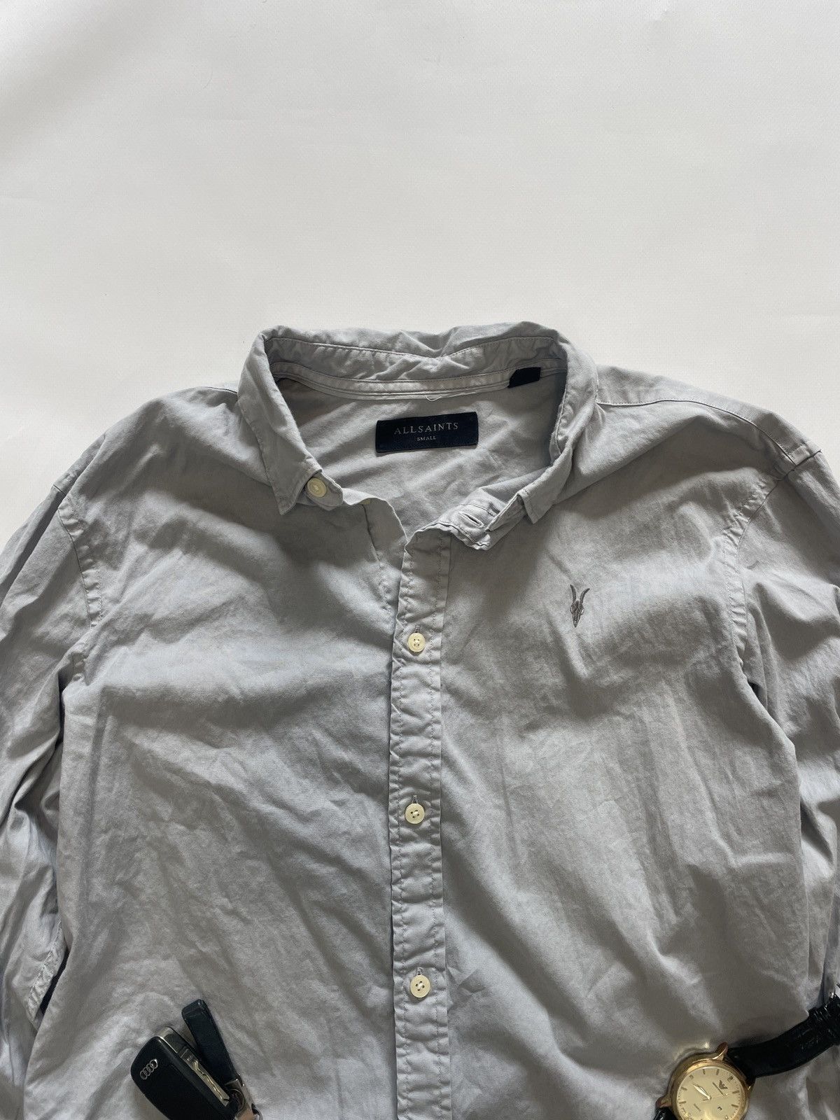 Allsaints AllSaints "Redondo Slim Fit Shirt Minimalist Indie Aesthetic Size US S / EU 44-46 / 1 - 5 Thumbnail