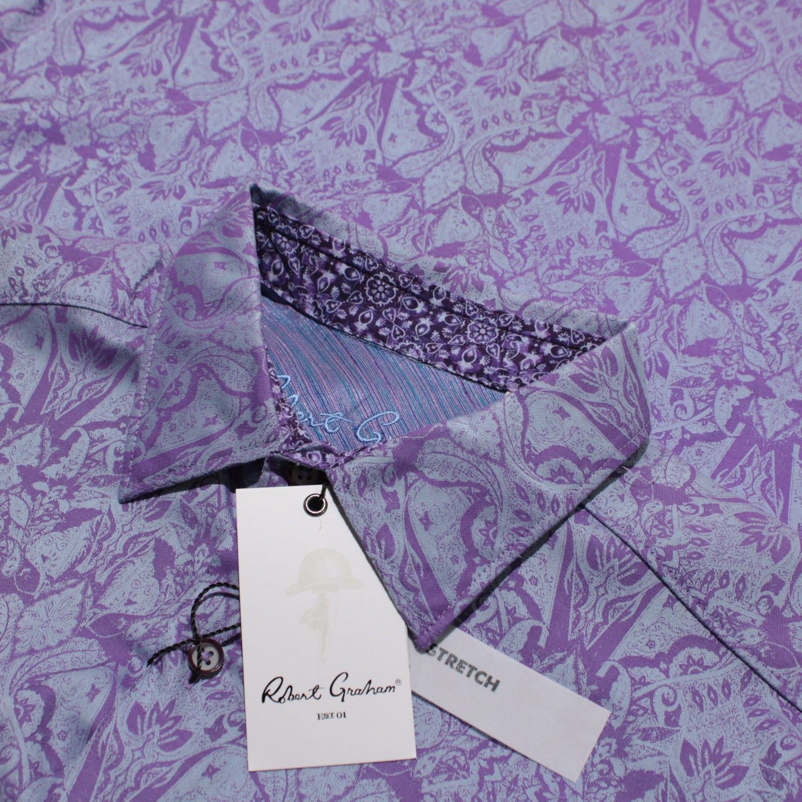Robert Graham Robert Graham New with tags Shirt Size S US In Purple Size US S / EU 44-46 / 1 - 1 Thumbnail