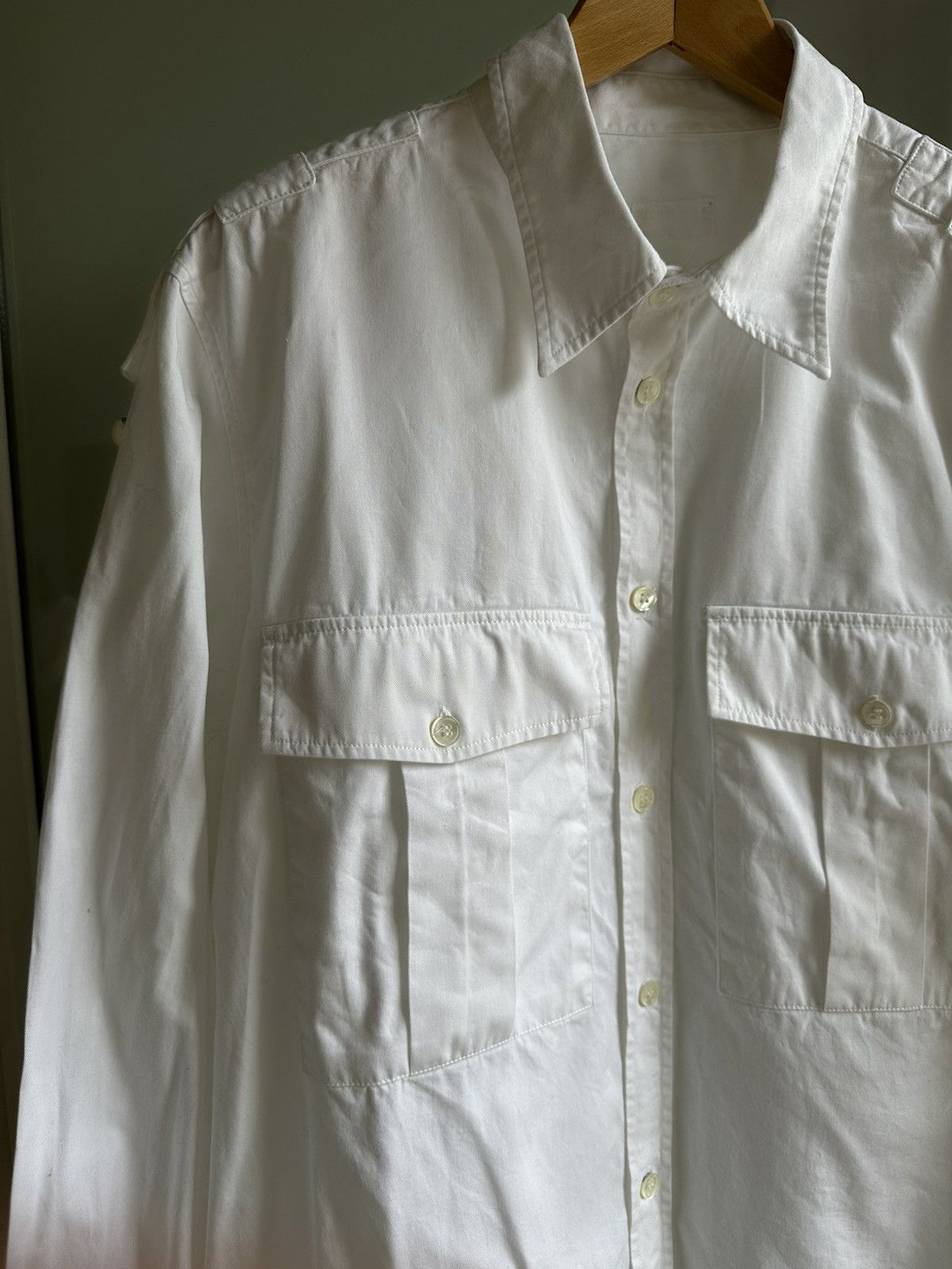 Helmut Lang Helmut Lang White Button down Size US M / EU 48-50 / 2 - 4 Thumbnail