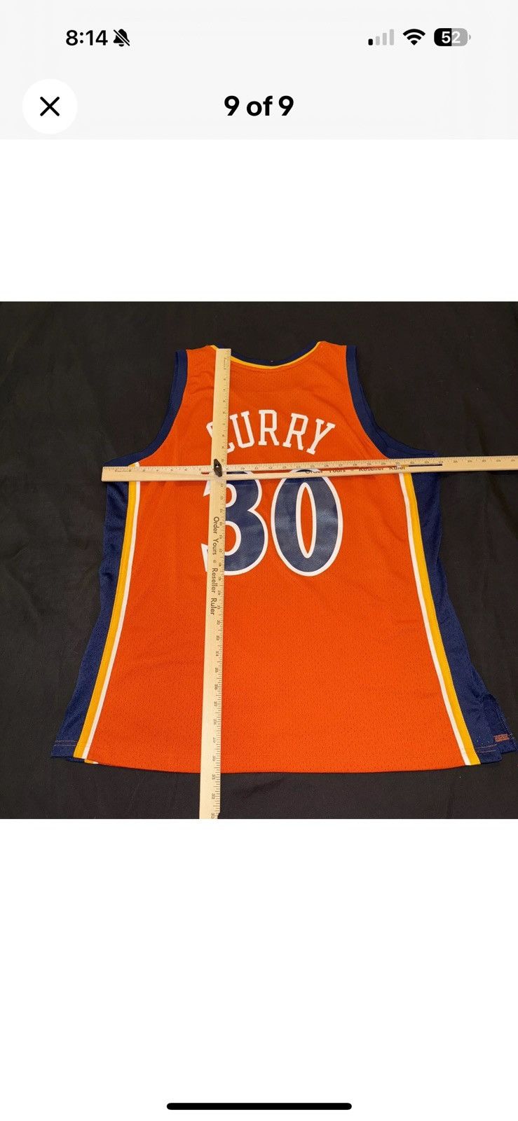 Mitchell & Ness Mitchell & Ness Stephen Curry Warriors Orange Jersey Men XL Size US XL / EU 56 / 4 - 8 Thumbnail