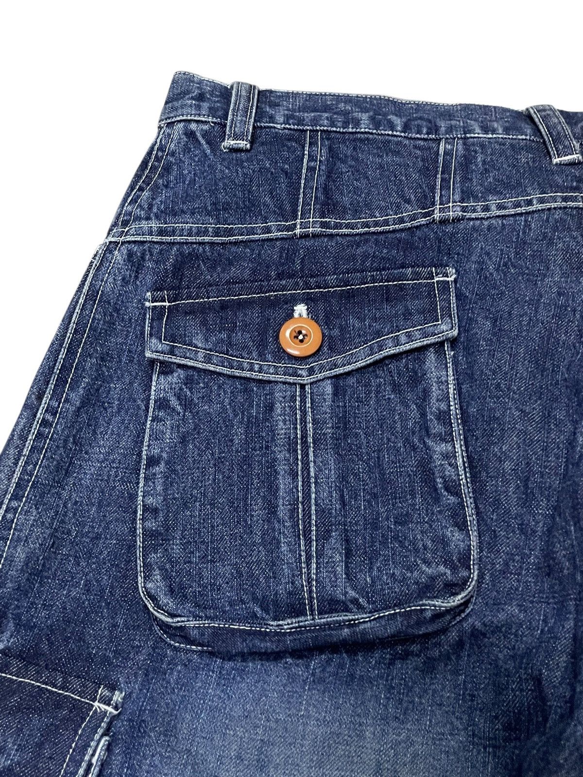 Beauty Beast × Japanese Brand TJan. Japan Panel Baggy Cargo Loose Jeans Size US 36 / EU 52 - 22 Thumbnail