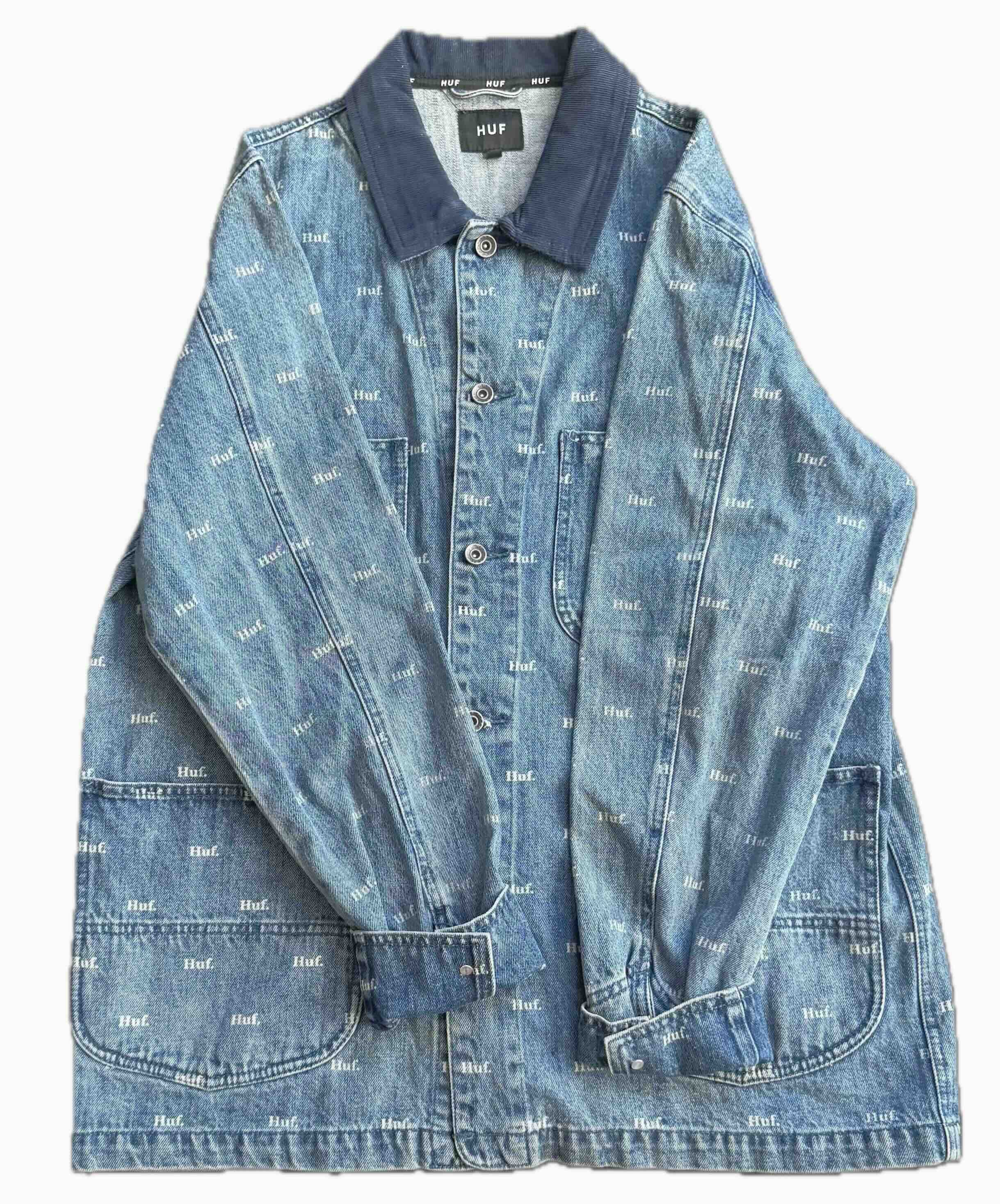 Huf HUF Men's Blue Denim Jacket Size US L / EU 52-54 / 3 - 3 Thumbnail