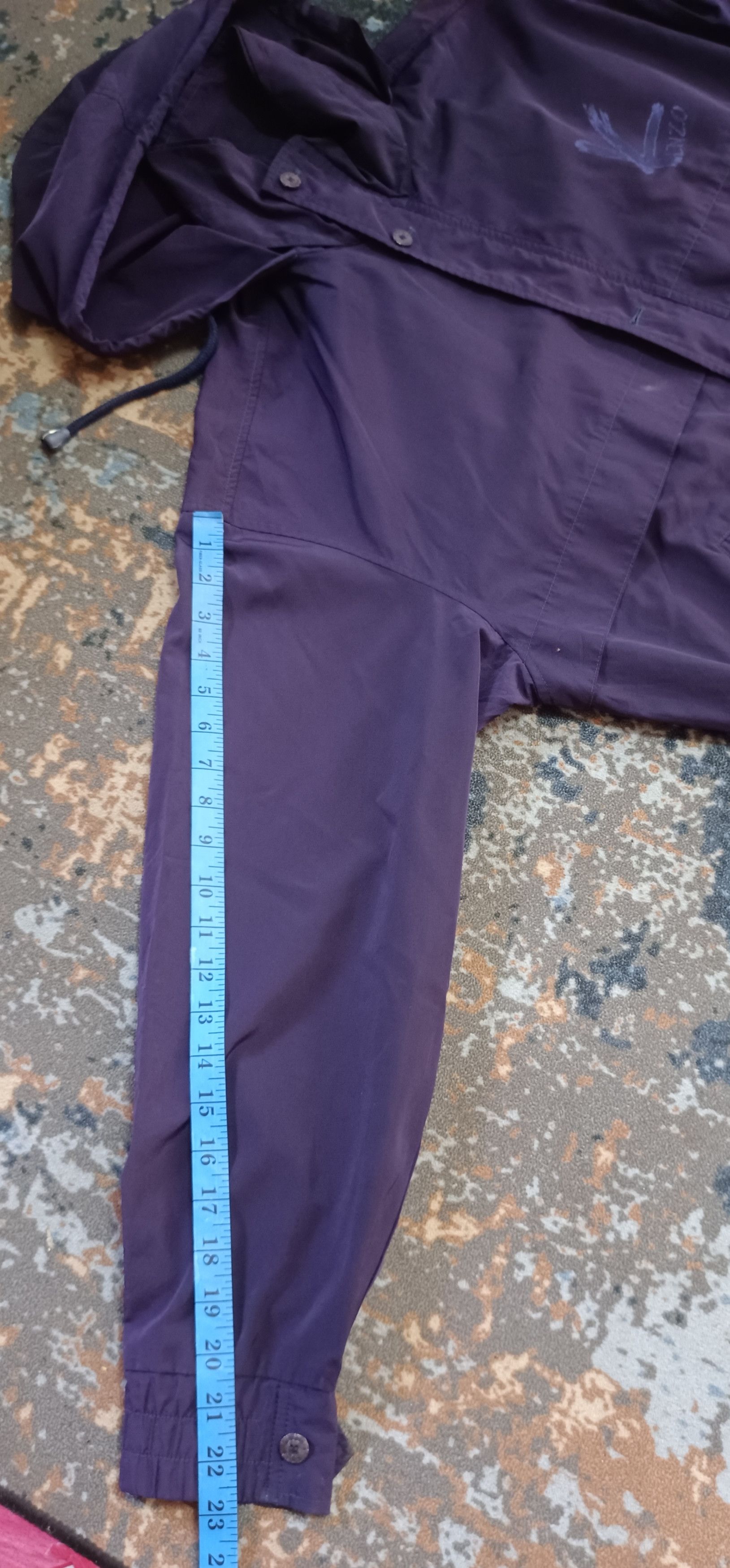 Kenzo Kenzo Golf Purple Hooded Nylon Jacket Size US L / EU 52-54 / 3 - 11 Thumbnail