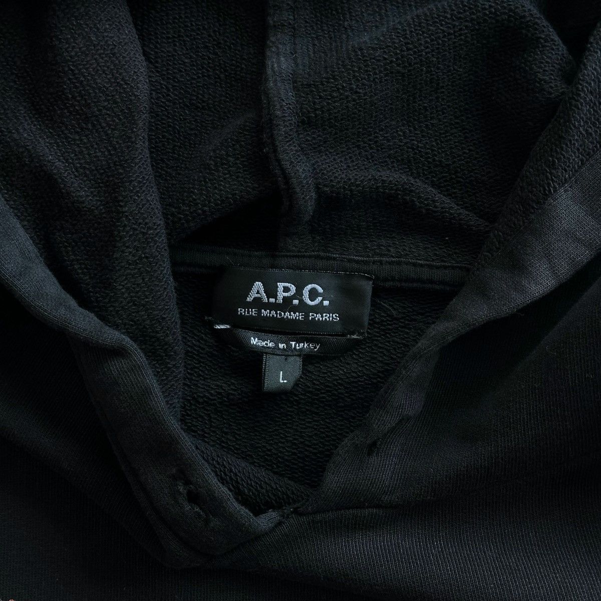 A.P.C. Rare A.P.C. Dolls of Hell Black Band Hoodie Size US L / EU 52-54 / 3 - 3 Thumbnail