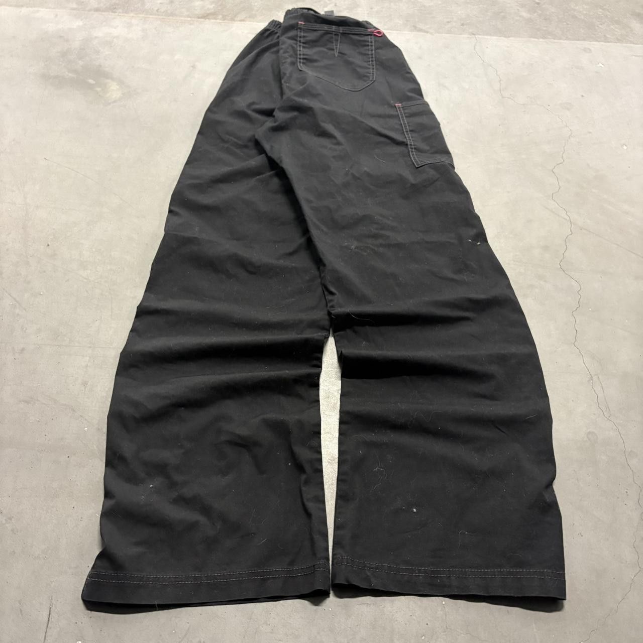 Vintage Crazy Vintage Y2K/2000s Baggy Wideleg Black with pink accents sweatpants! Size US 34 / EU 50 - 6 Thumbnail