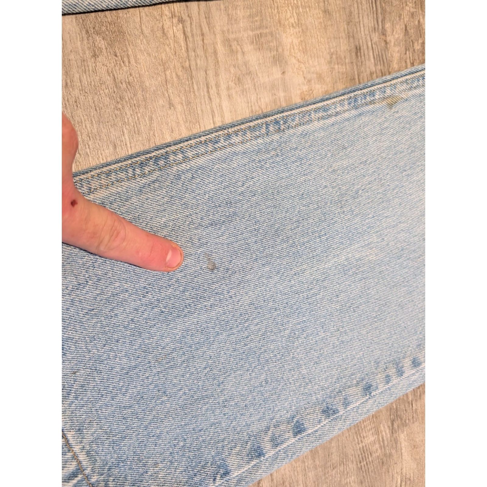 Carhartt Carhartt Jeans Mens 36x32 31" Actual Light Wash Denim 5-Pocket Logo Workwear Regular Fit Blue (B180 STW) Size US 36 / EU 52 - 4 Thumbnail