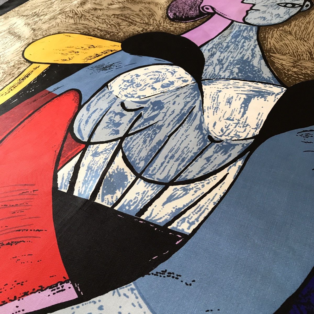 Vintage Pablo Picasso Painting Art Print Polyester Scarf Size ONE SIZE - 4 Thumbnail