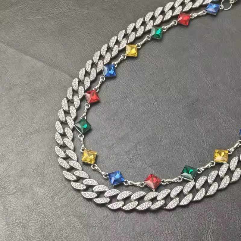 Jewelry Cuban Crystal Pant Waist Chain Size ONE SIZE - 3 Thumbnail