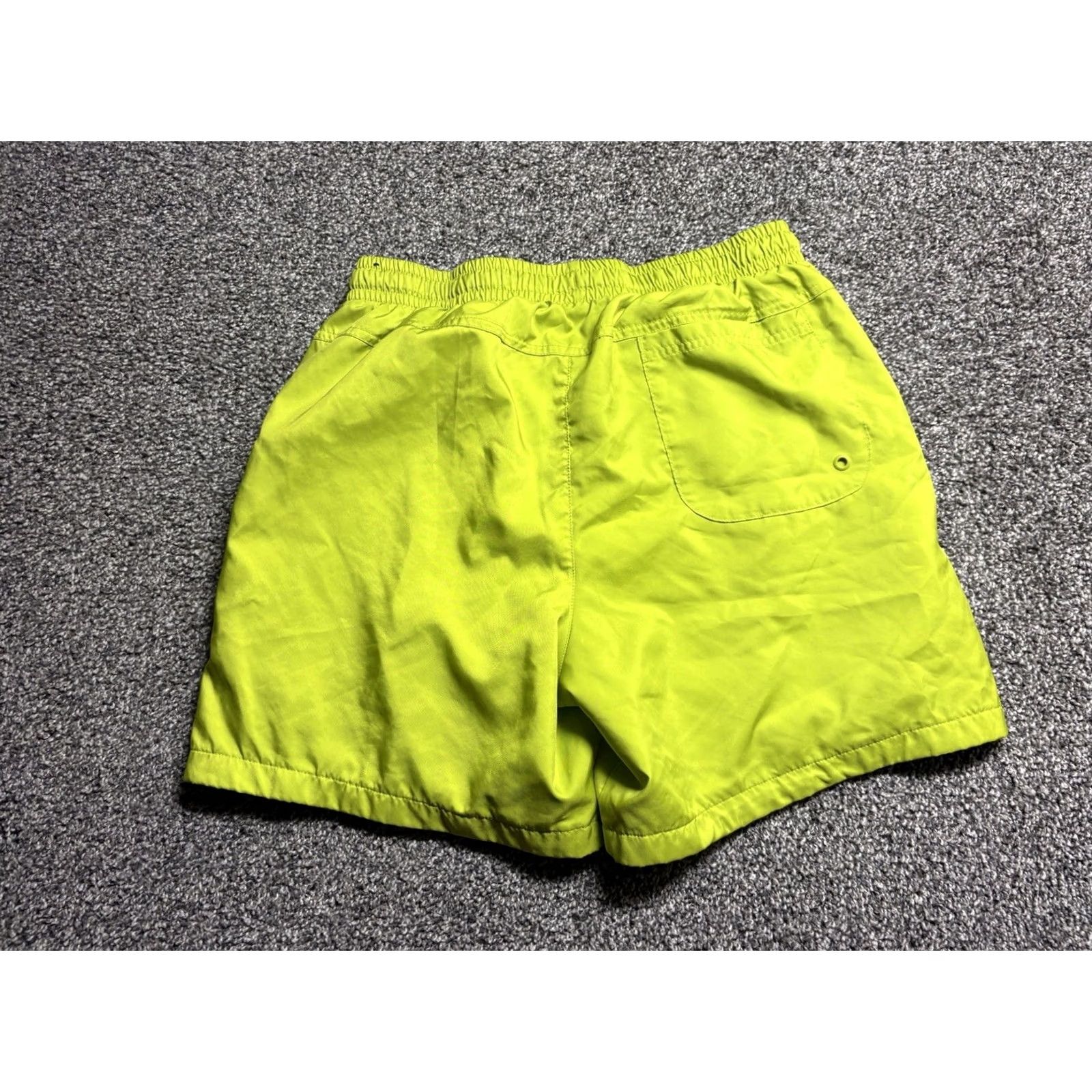 Nike Nike Woven Flow Shorts Mens Large Neon Green 5" AR2382 Athletic Pockets Drawstring Back Pocket Size US 33 - 2 Thumbnail