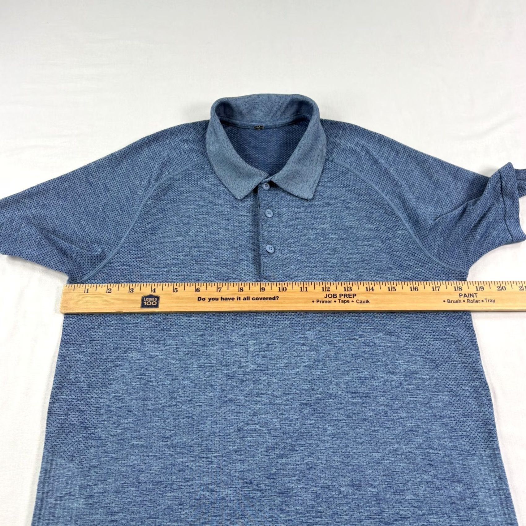 Lululemon Lululemon Metal Vent Tech Polo Shirt Mens Small Blue Golf Performance Stretch Size US S / EU 44-46 / 1 - 3 Thumbnail