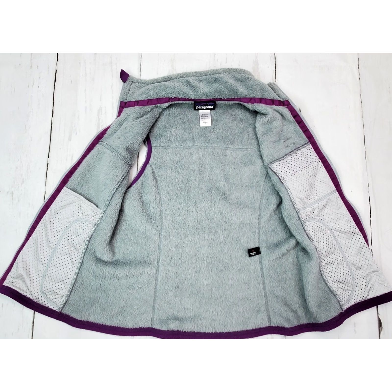 Patagonia Patagonia Vest Polartec Women S Gray Purple Sleeveless Full Zip VG Size S / US 4 / IT 40 - 2 Thumbnail