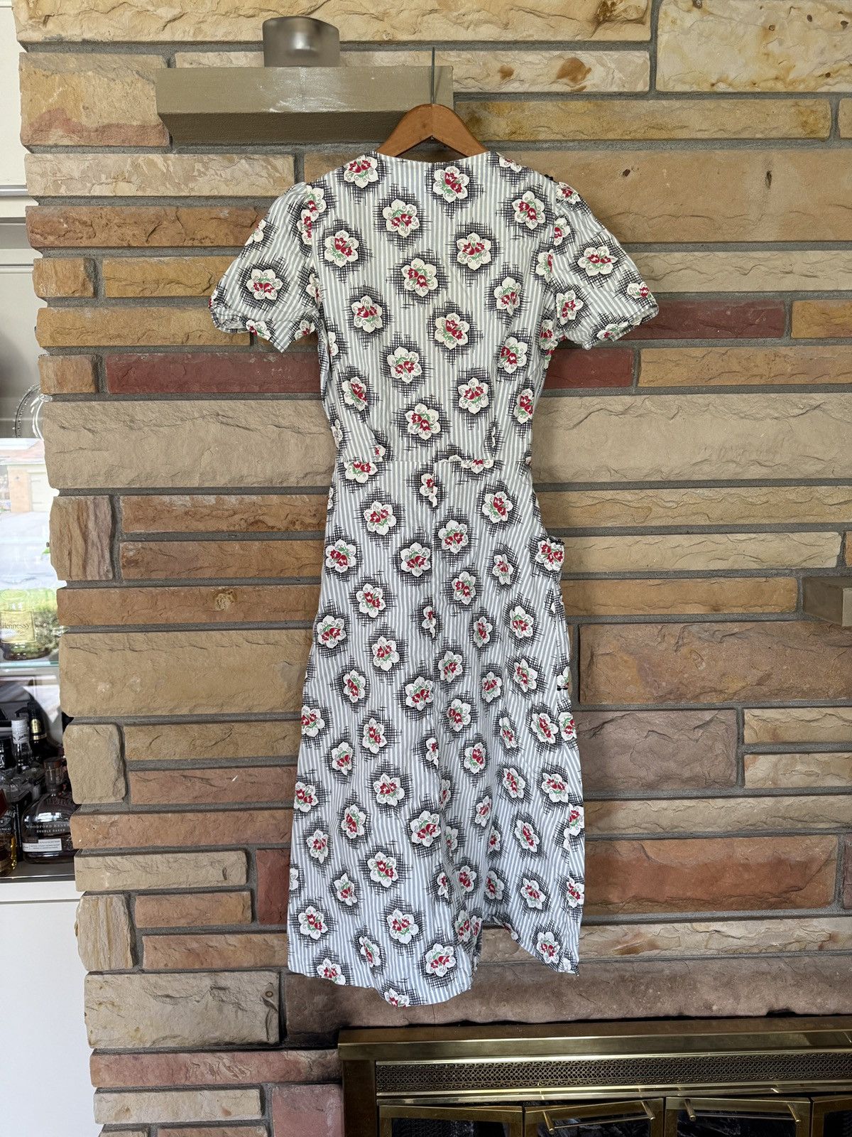 Vintage Vintage 40s Kerrybrooke Fashions Floral Dress Size S / US 4 / IT 40 - 3 Thumbnail