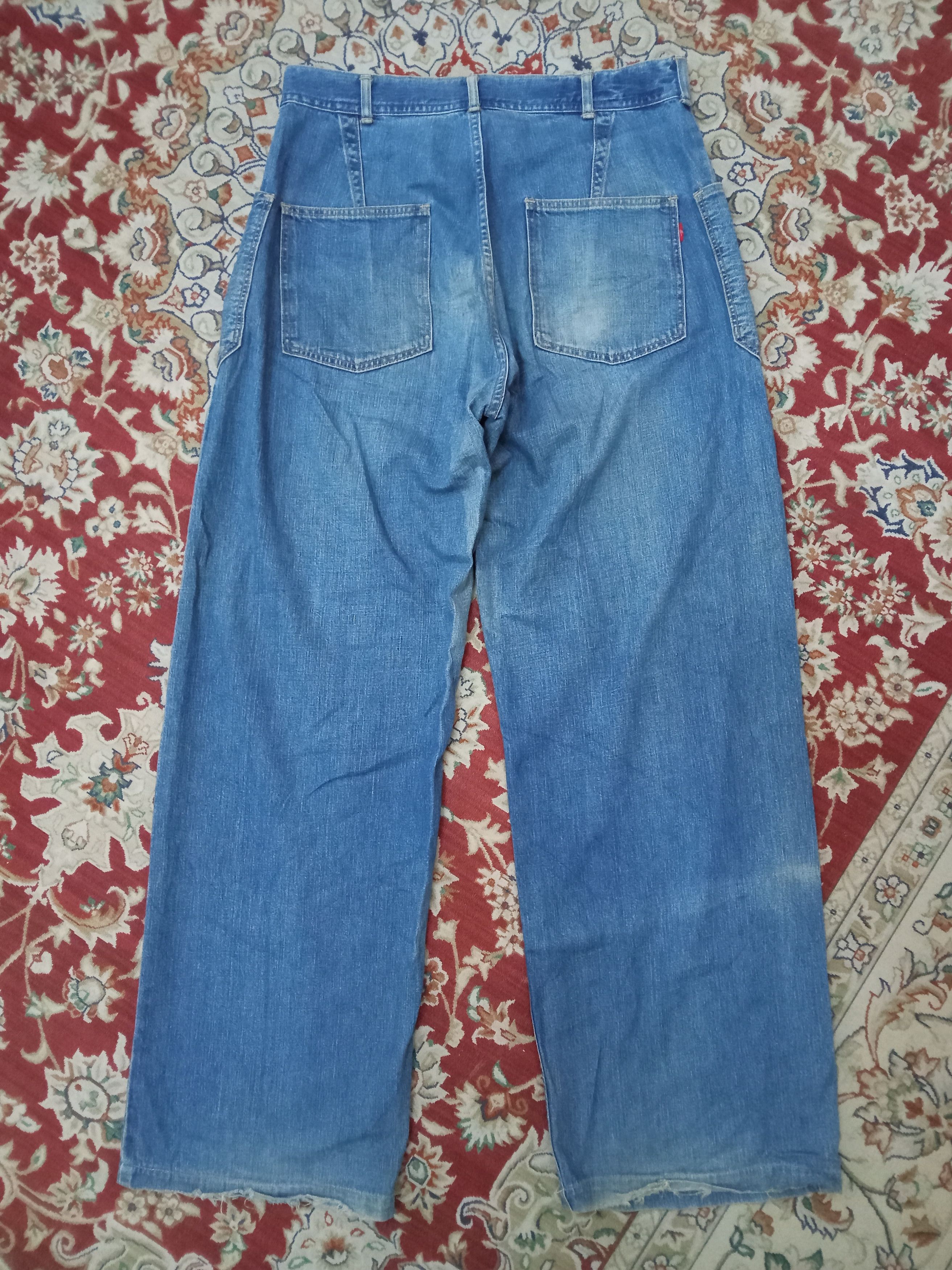 Edwin Vintage Edwin Rare - Pat: The Office Applied Baggy Pants Size US 33 - 2 Thumbnail