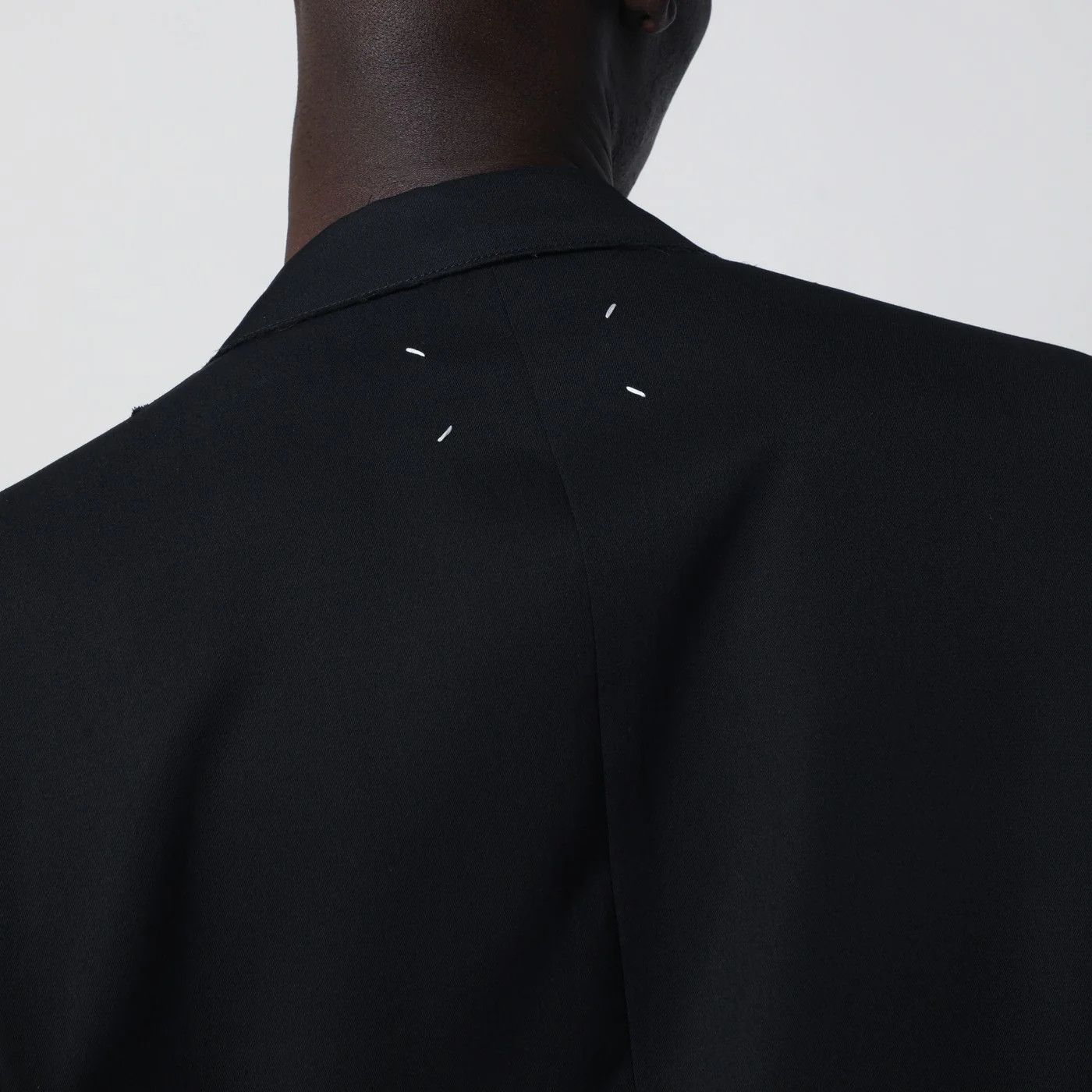 Maison Margiela o1d2blof0526 Wool Single-Breasted Jacket in Black Size US M / EU 48-50 / 2 - 5 Thumbnail