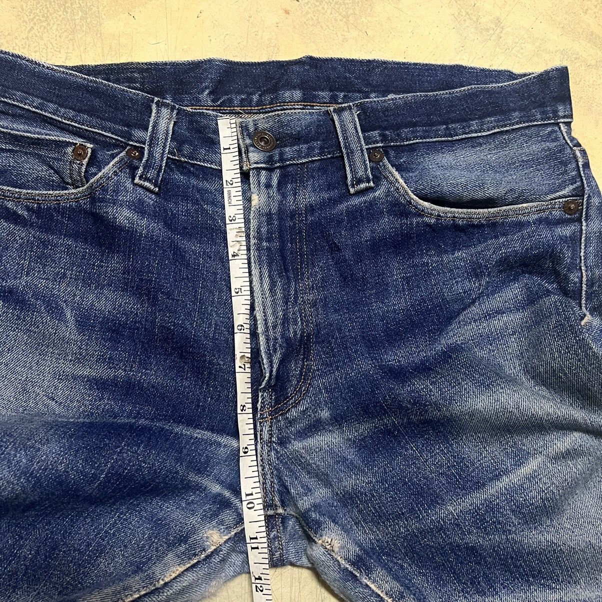 Japanese Brand Back Number Selvedge Distressed Design Denim Jeans Size US 33 - 13 Thumbnail