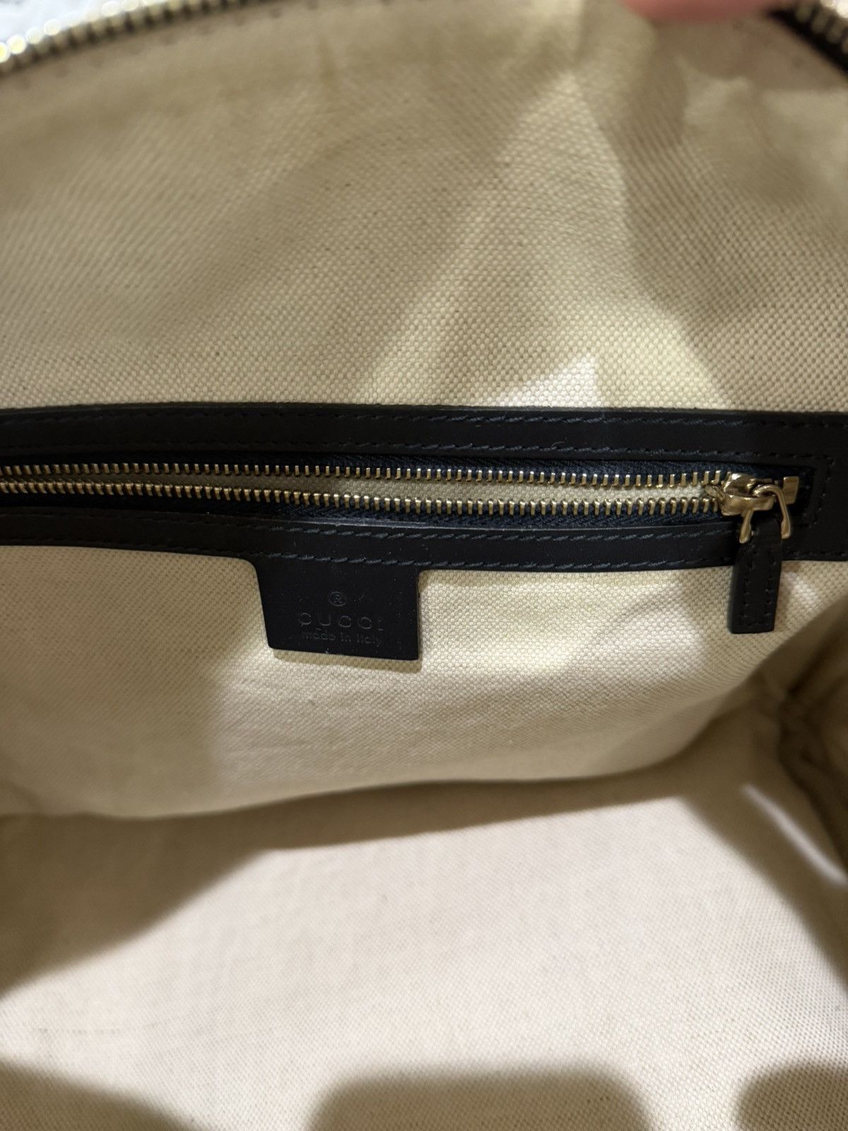 Gucci Gucci GG Canvas Boston Navy Medium Size ONE SIZE - 13 Thumbnail