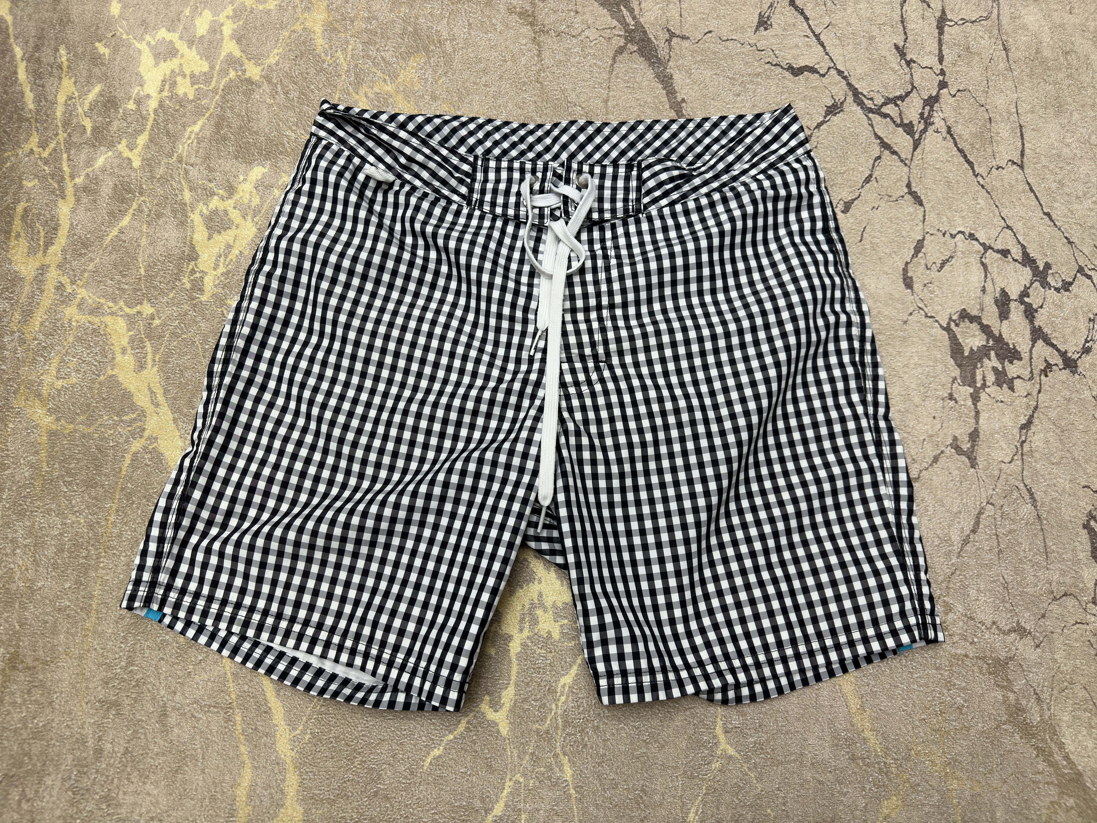 Sundek Sundek 29 Check Board Shorts Trunks Bath Suit Size 29 S Size US 29 - 6 Thumbnail
