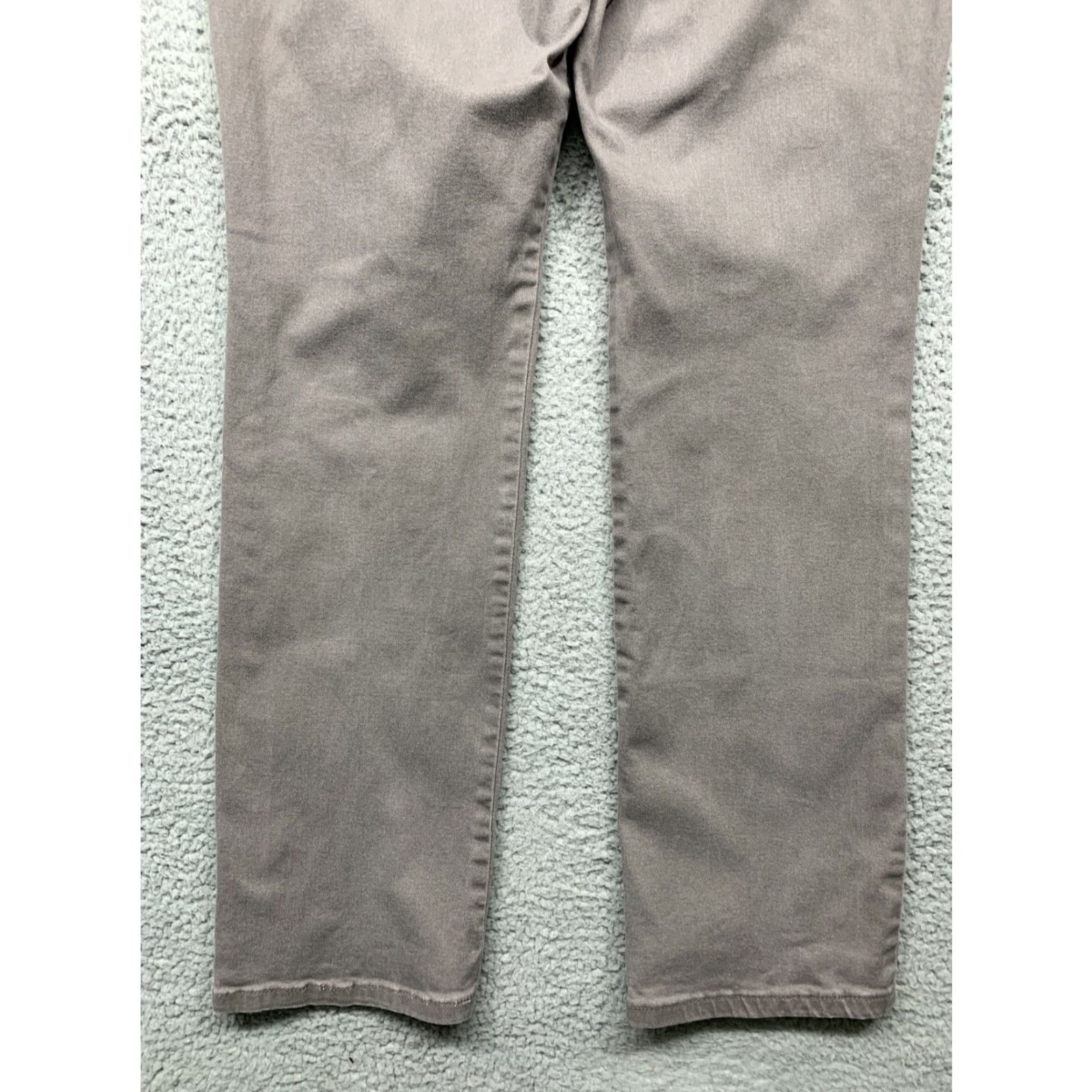 Lee Lee Women's Denim Pants 12M Slim Straight Leg High Rise Light Brown 5-Pocket Jeans Size 34" / US 12 / IT 48 - 6 Thumbnail