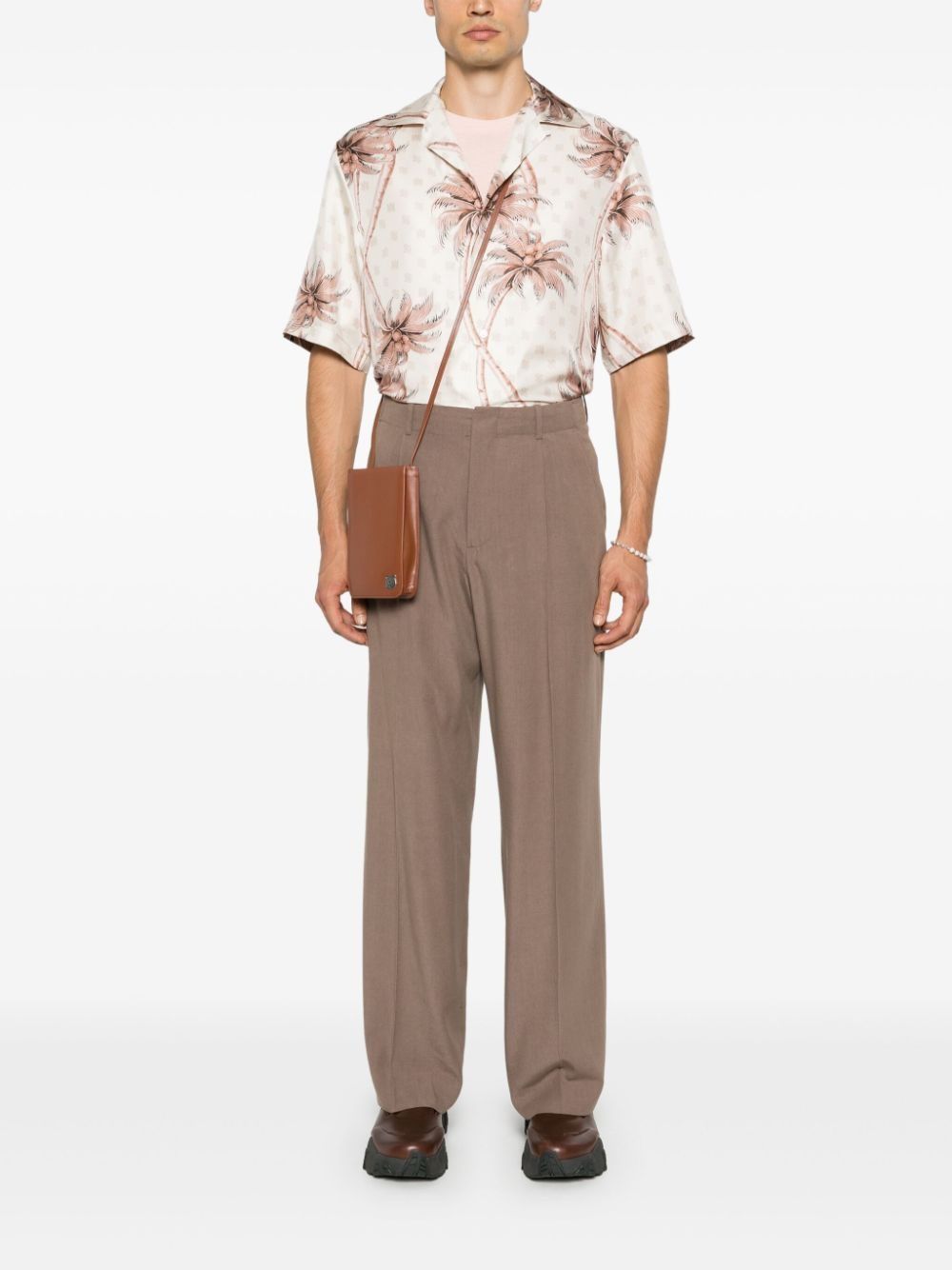 Amiri o1s1wg110625 Twisted Palms Shirt in Multicolor Size US M / EU 48-50 / 2 - 2 Thumbnail