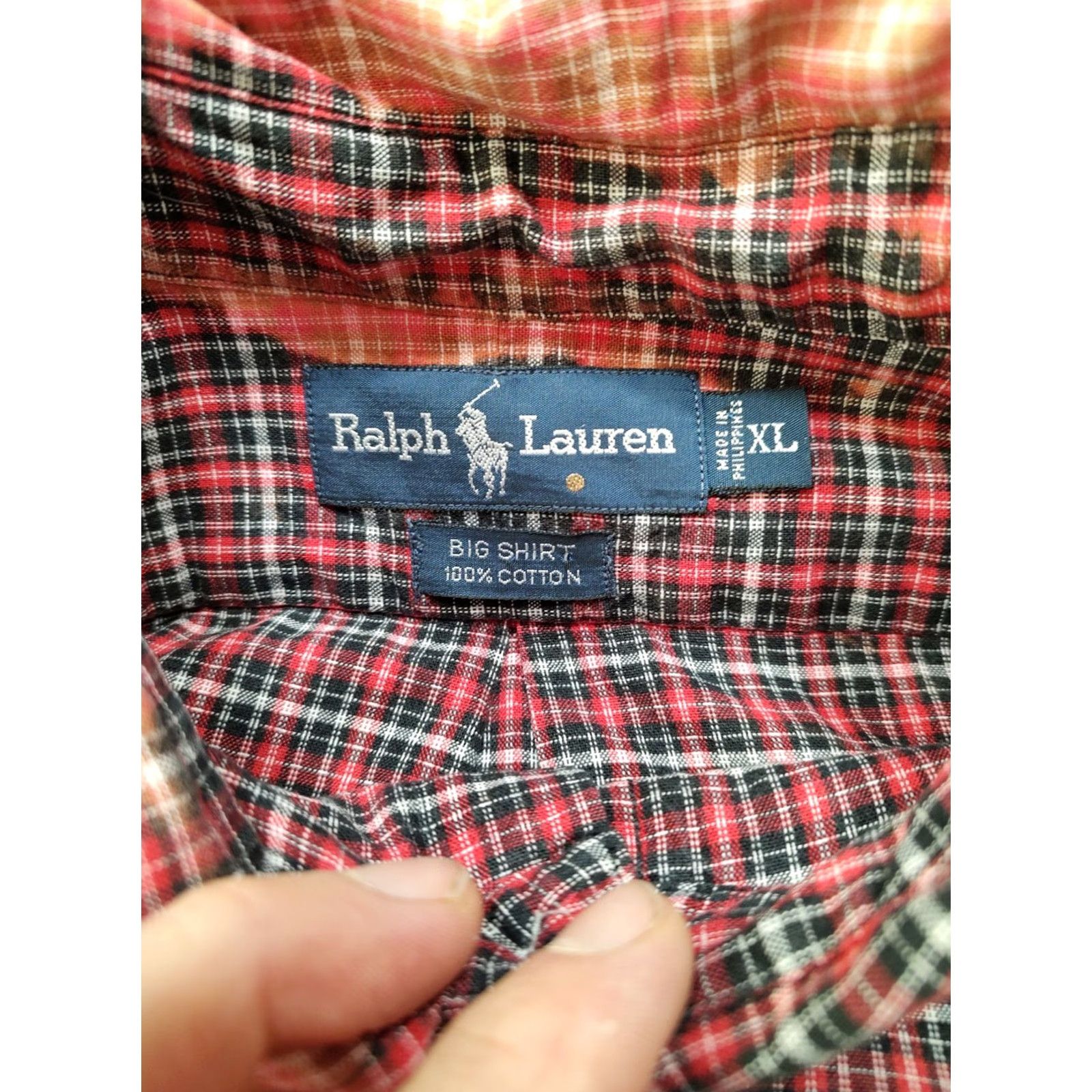 Ralph Lauren VINTAGE Polo Ralph Lauren Big Shirt Button-Down Shirt XL Mens Red 90s Retro College Hip Hop Preppy USA Size US XL / EU 56 / 4 - 5 Thumbnail