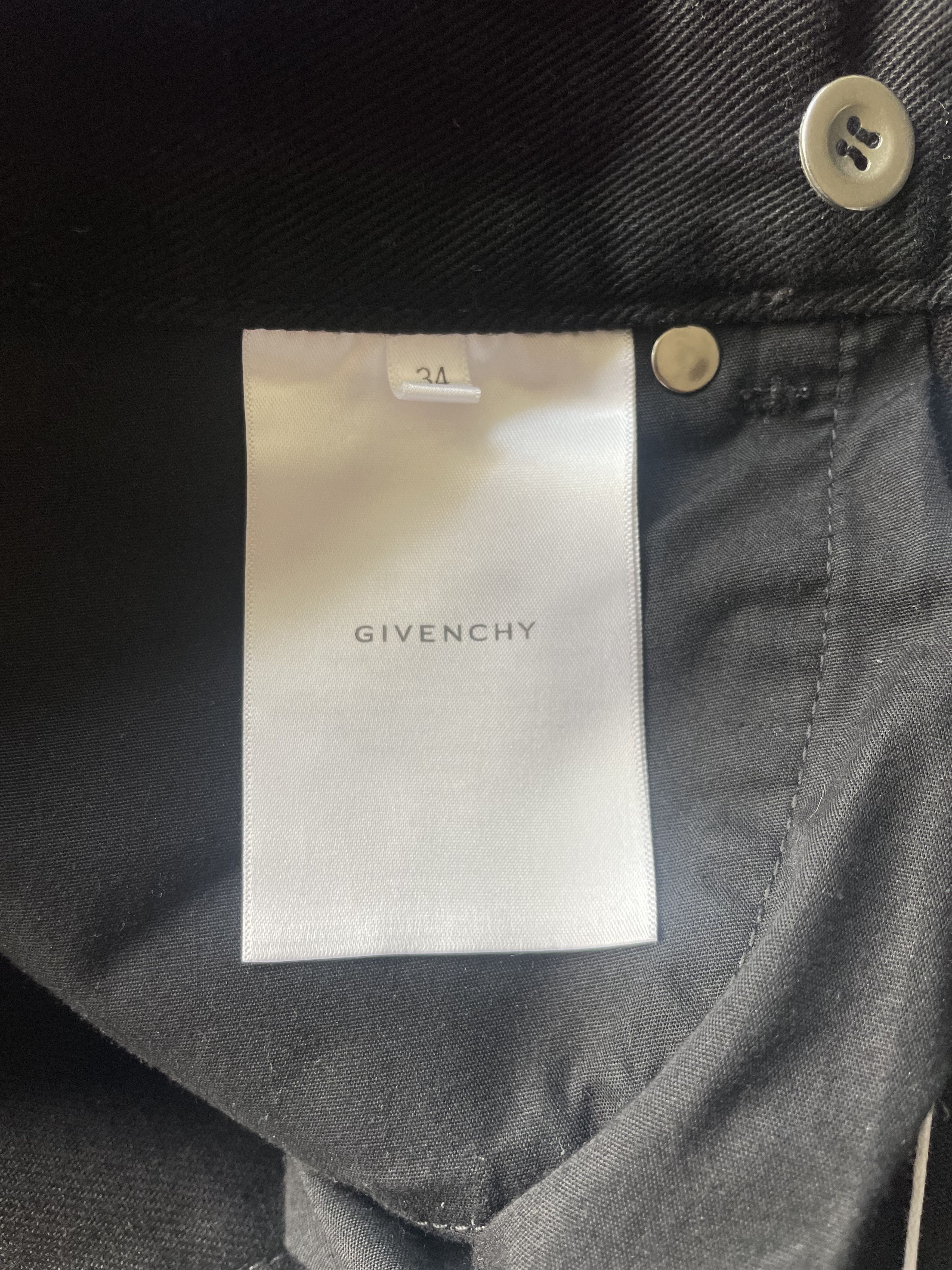 Givenchy Convertible Zip-Off Cargo Jeans Black Size US 34 / EU 50 - 16 Thumbnail