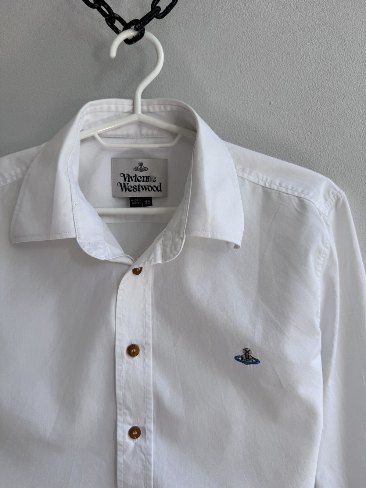 Vivienne Westwood Vivienne Westwood White Button Down Shirt Long Sleeve Size US M / EU 48-50 / 2 - 3 Thumbnail