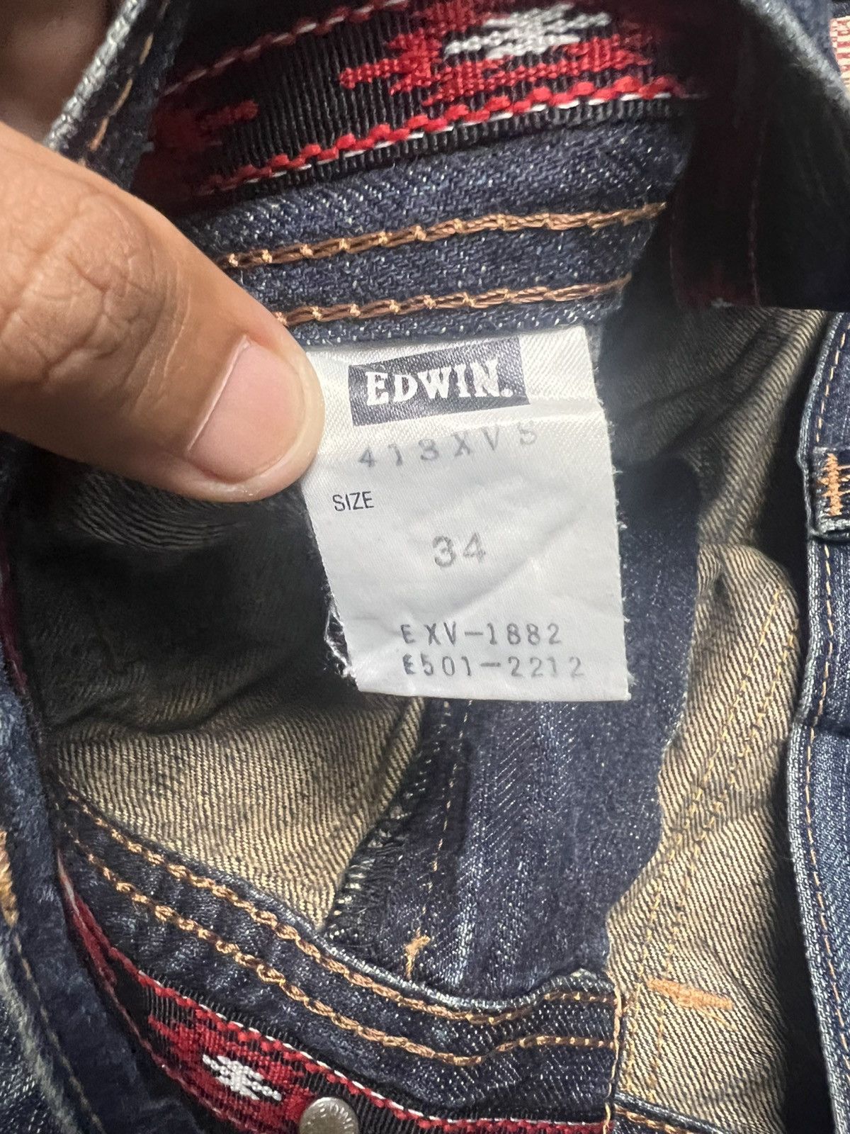 Edwin RARE Edwin XU Vintage Cargo Jeans (W34) Made in Japan (42) Size US 34 / EU 50 - 10 Thumbnail