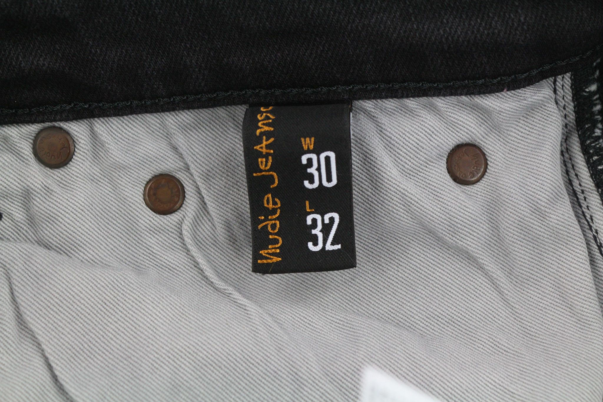 Nudie Jeans SKINNY LIN W30/L32 Used Black Organic Jeans 81914 Size US 30 / EU 46 - 7 Thumbnail