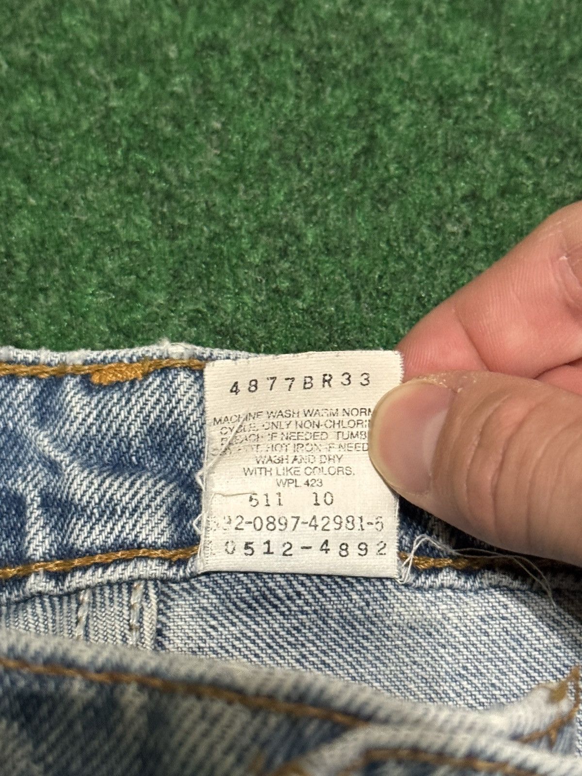 Levi's Vintage Clothing Vintage 90s Levi’s 512 Slim Fit 5 26x30 Light Wash Jeans Size 26" / US 2 / IT 38 - 5 Thumbnail