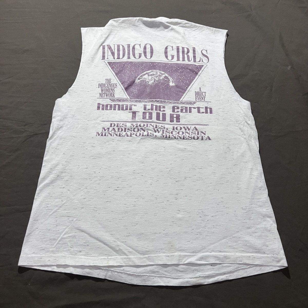 Band Tees Vintage 90s Indigo Girls Honor The Earth Tour Promo Tee Size US M / EU 48-50 / 2 - 5 Thumbnail