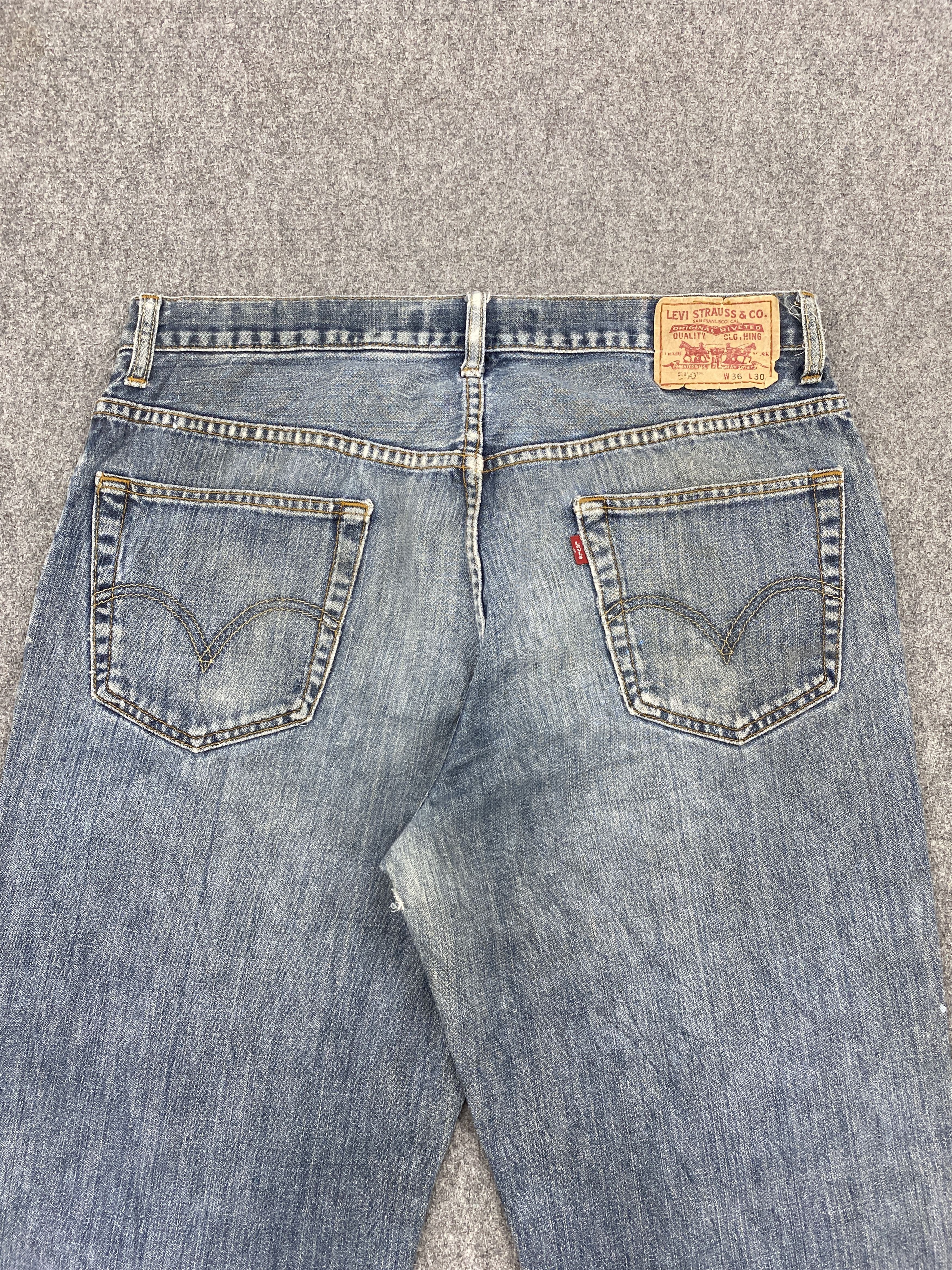 Levi's Distressed Vintage Levi's 550 Splatter Paint Jeans DP2686 Size US 35 - 4 Thumbnail