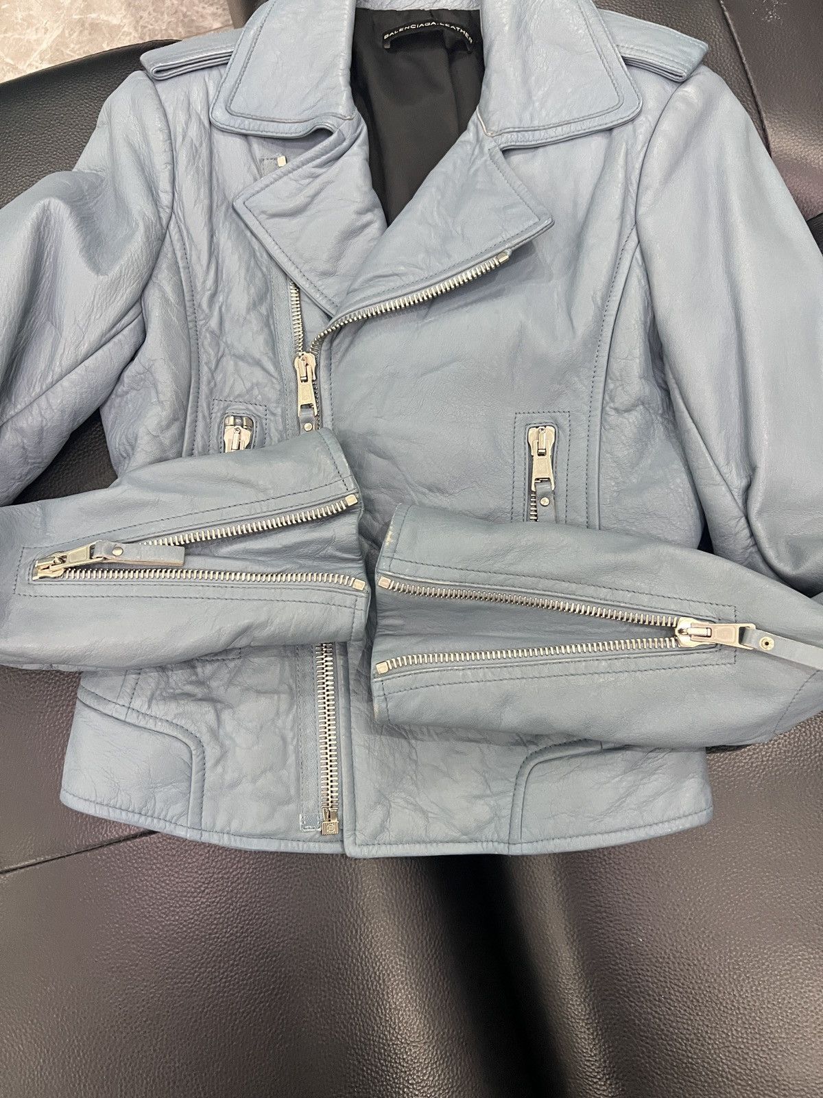 Balenciaga Balenciaga 2012 Slim Biker Jacket Size US XS / EU 42 / 0 - 18 Thumbnail