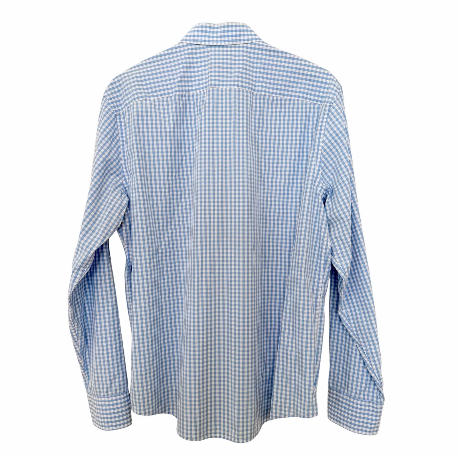 UNTUCKit Untuckit Blue Plaid Cotton Long Sleeve Button Down Sz L Size US L / EU 52-54 / 3 - 4 Thumbnail