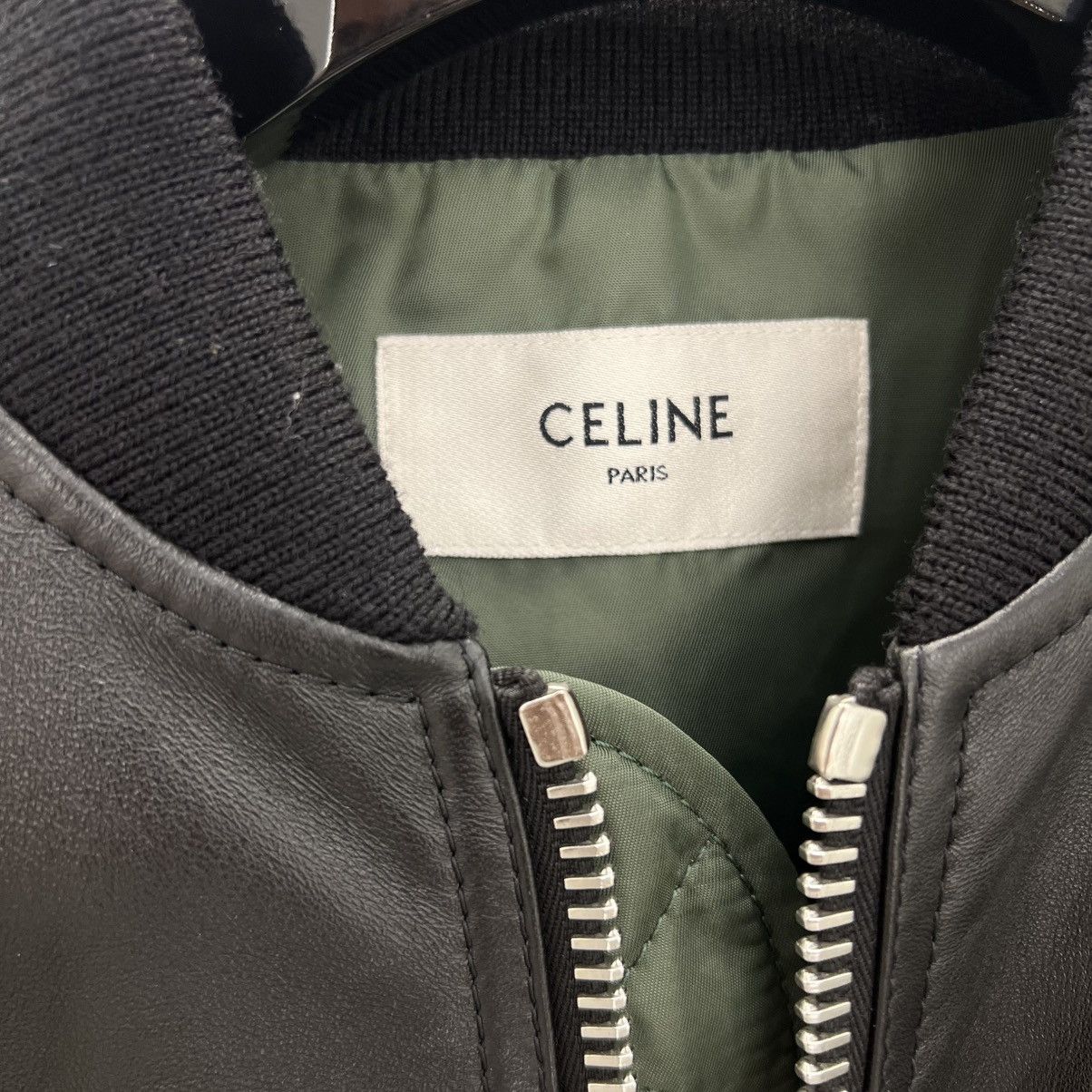 Celine Celine Leather Bomber in Large Size US L / EU 52-54 / 3 - 3 Thumbnail