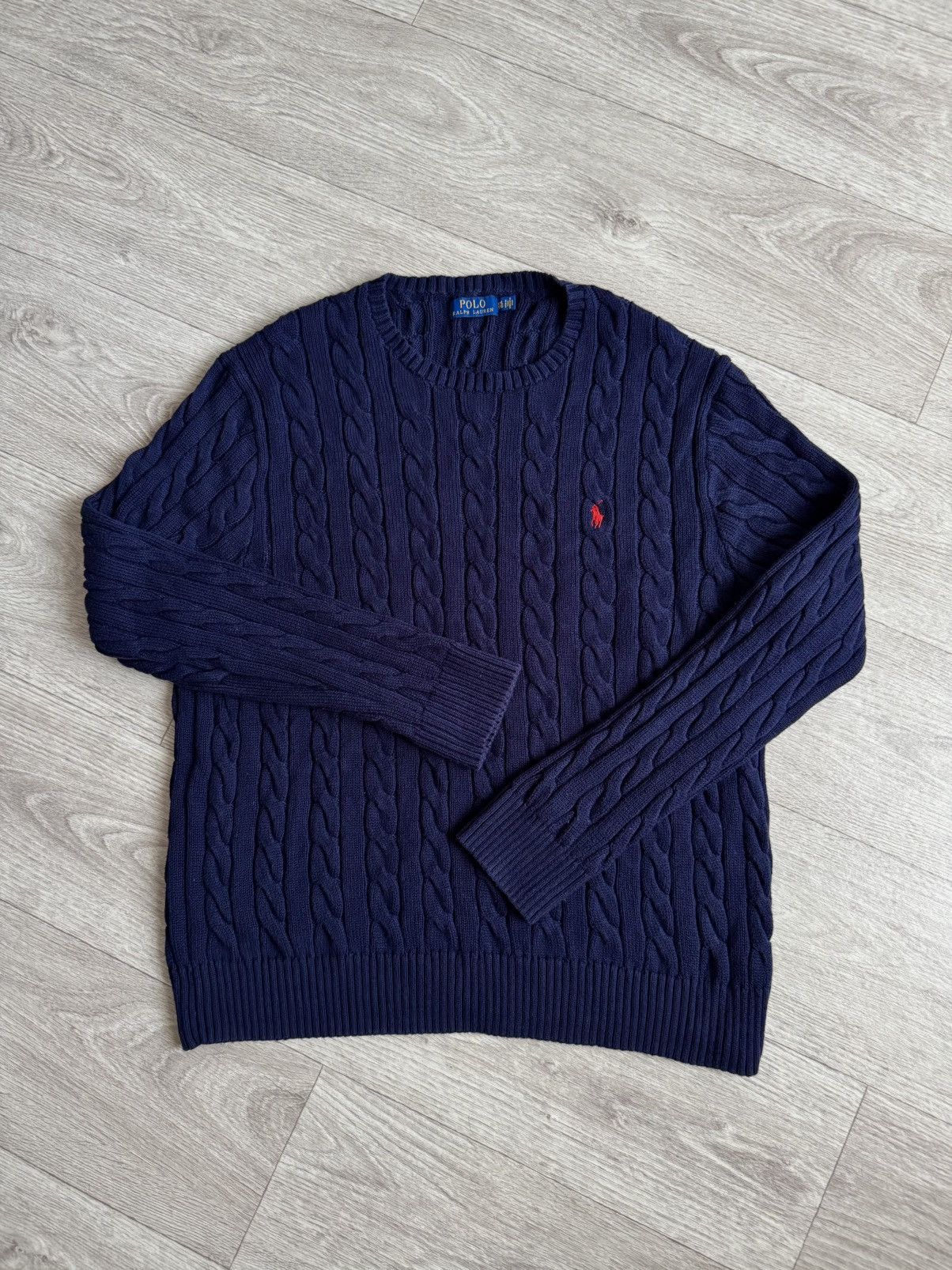 Polo Ralph Lauren 🔷Polo Ralph Lauren Cable Knitted Sweater🔷 Size US XXL / EU 58 / 5 - 1 Thumbnail