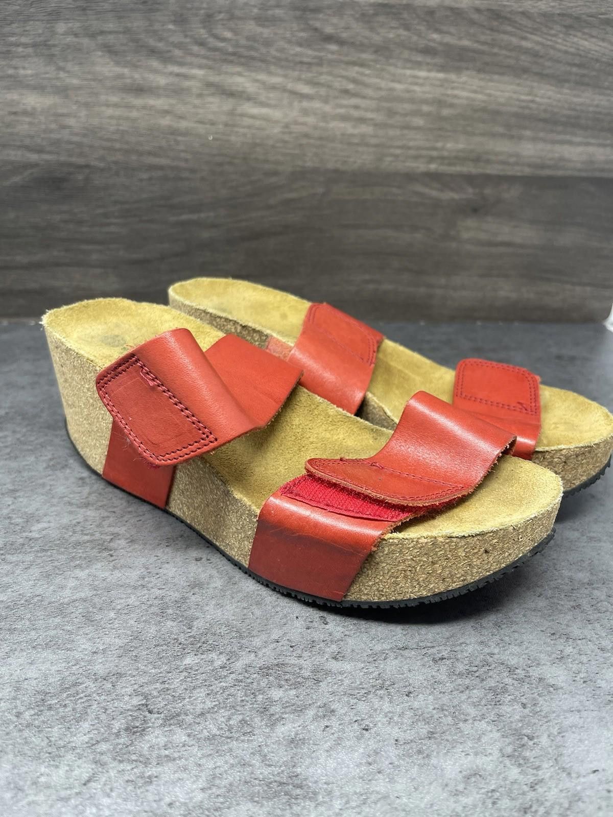 Other Eric Michael Sandals Womens Size 7 (37) Lily Orange 2 Strap Size US 7 / IT 37 - 4 Thumbnail