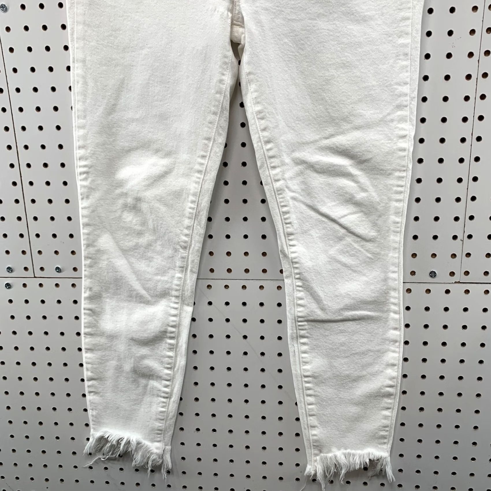 Paige Paige Verdugo Crop Skinny Slim Fit Jeans Womens White Size 28X26 Size 28" / US 6 / IT 42 - 6 Thumbnail