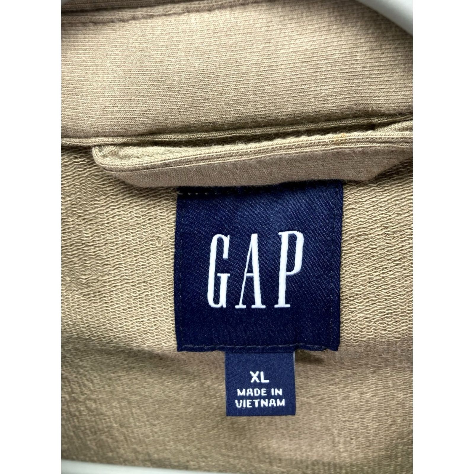 Gap Gap Shirt Men XL Brown Knit Button-Front Long Sleeve Cotton Blend Stretch NWT Regular, Button-Up, Collared, Vietnam, Gap Size US XL / EU 56 / 4 - 5 Thumbnail
