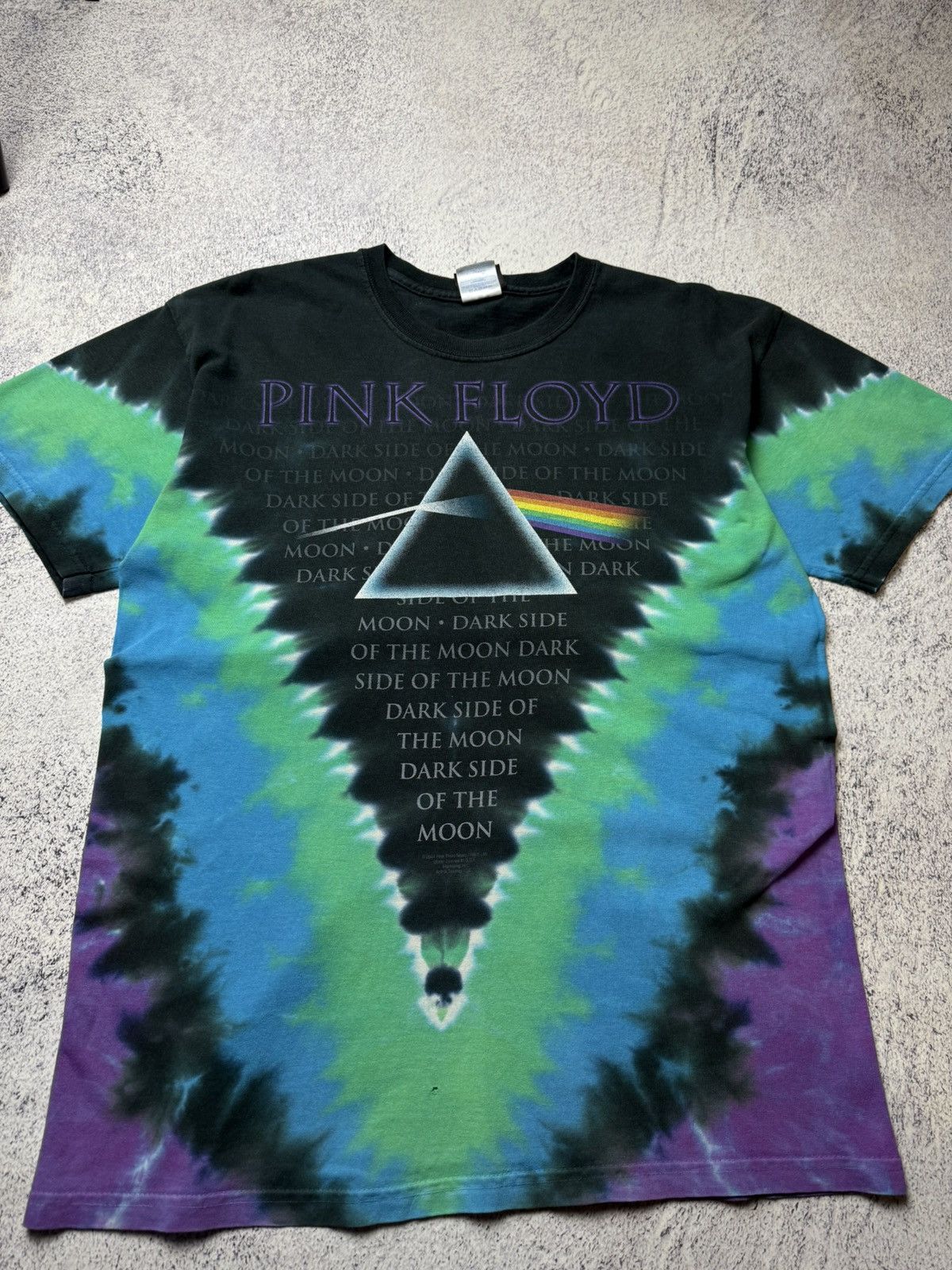 Pink Floyd Liquid Blue 2004 Pink Floyd Dark Side Of The Moon T-Shirt Size US M / EU 48-50 / 2 - 5 Thumbnail