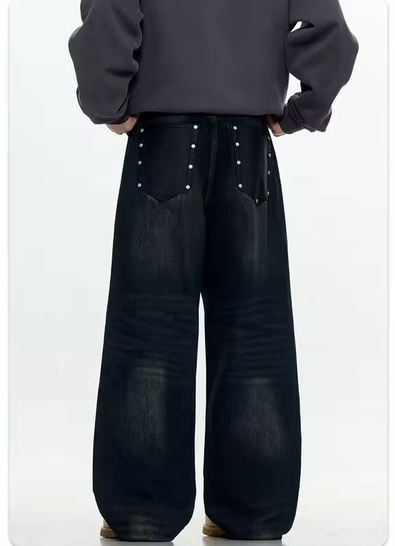 Other Streetwear Punk Baggy Washed Wide Leg Jeans Size US 32 / EU 48 - 5 Thumbnail