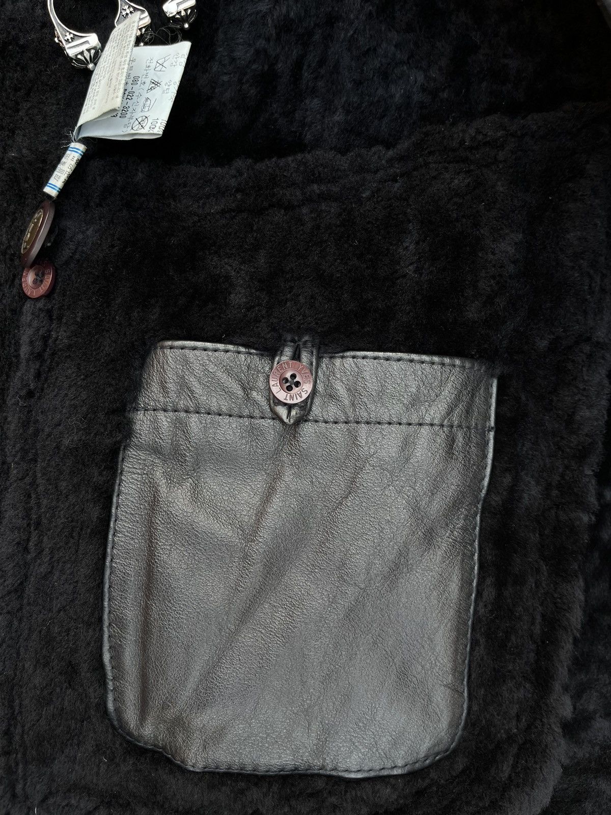 Saint Laurent Paris RARE VINTAGE 🔥YVES SAINT LAURENT SHEARLING SUEDE JACKET Size US M / EU 48-50 / 2 - 6 Thumbnail