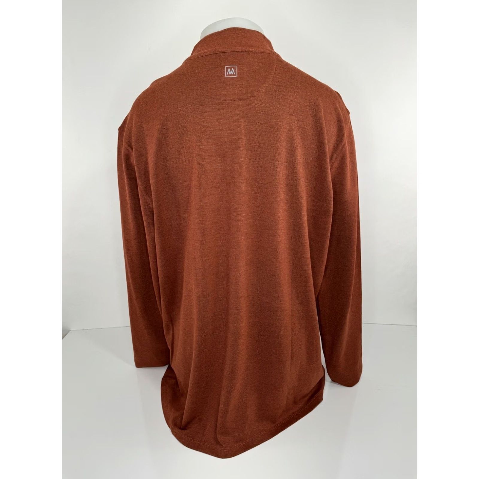 Mizzen+Main MIZZEN + MAIN Pro Flex Quarter Zip Mens XXL Performance Sweater Pullover Rust / Copper Short Description? Size US XXL / EU 58 / 5 - 4 Thumbnail